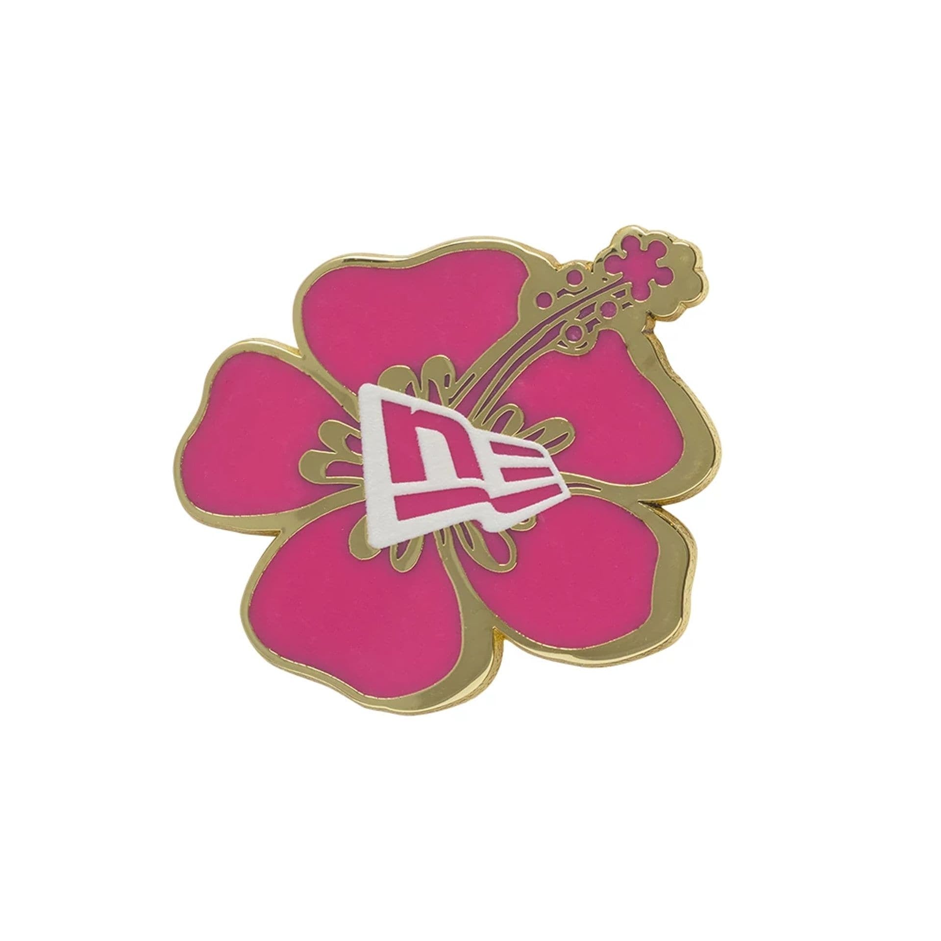 New Era Gold Hibiscus Pin Badge - CNEWE9634 - Coziness