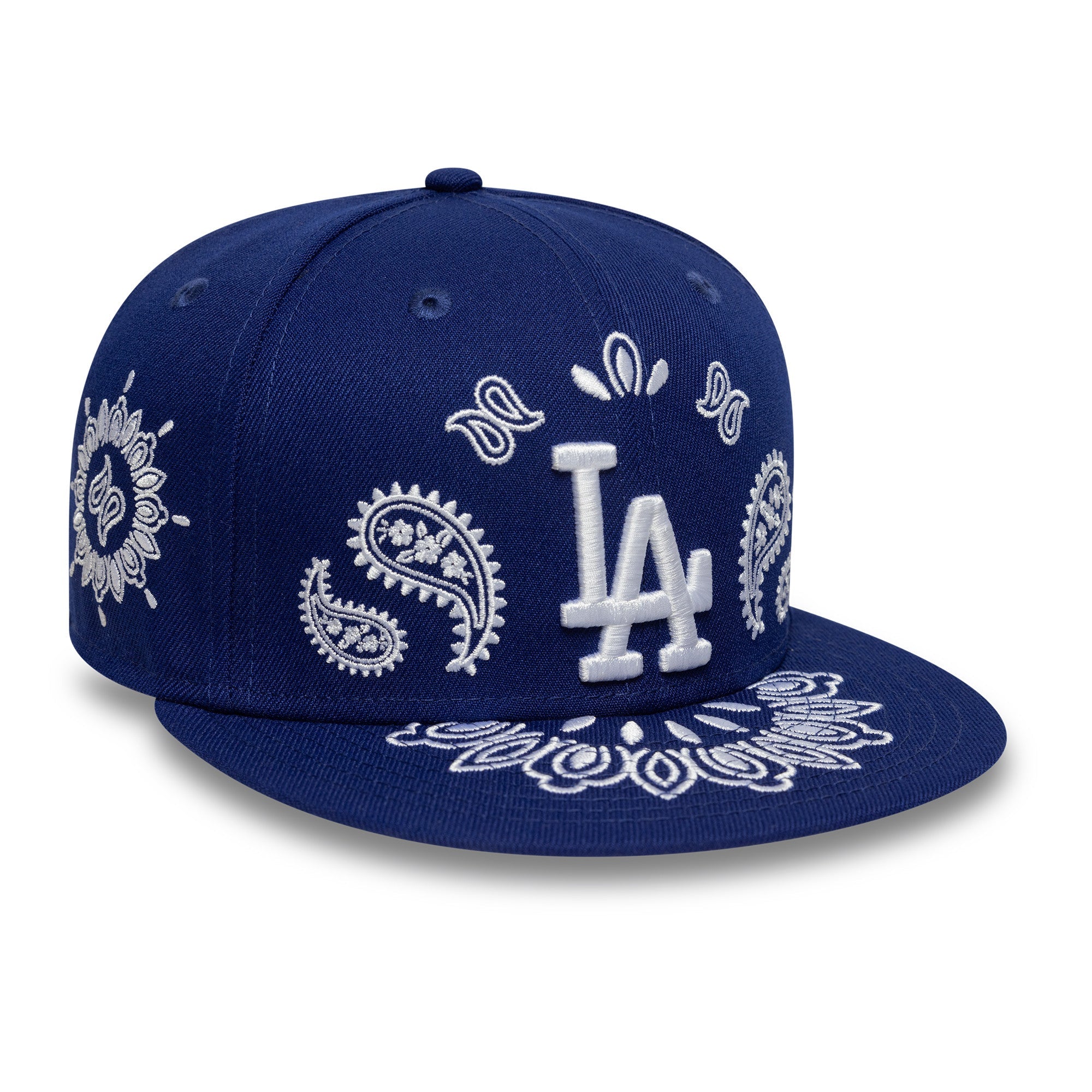 New Era LA Dodgers 59FIFTY Paisley Fitted Cap Blau - CNEWE5275 - Coziness