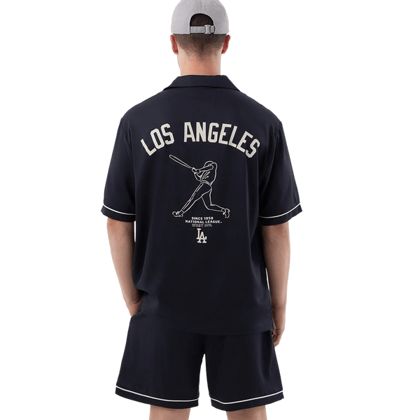 New Era LA Dodgers Kurzarm Hemd Navy - CNEWE10201 - Coziness