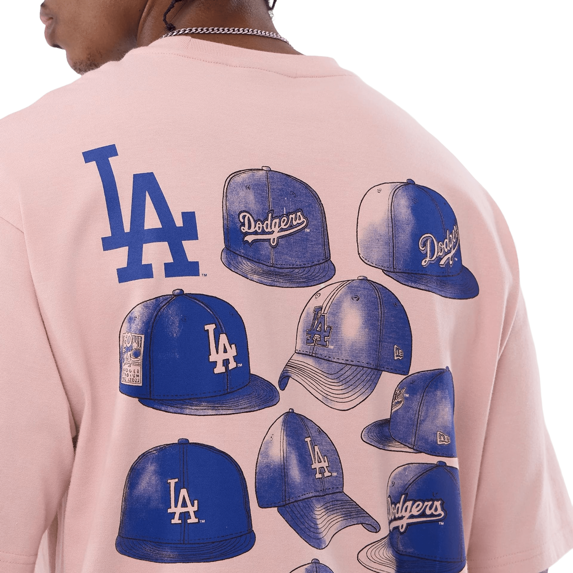 New Era LA Dodgers MLB Cap T-Shirt Pastellpink - CNEWE10214 - Coziness