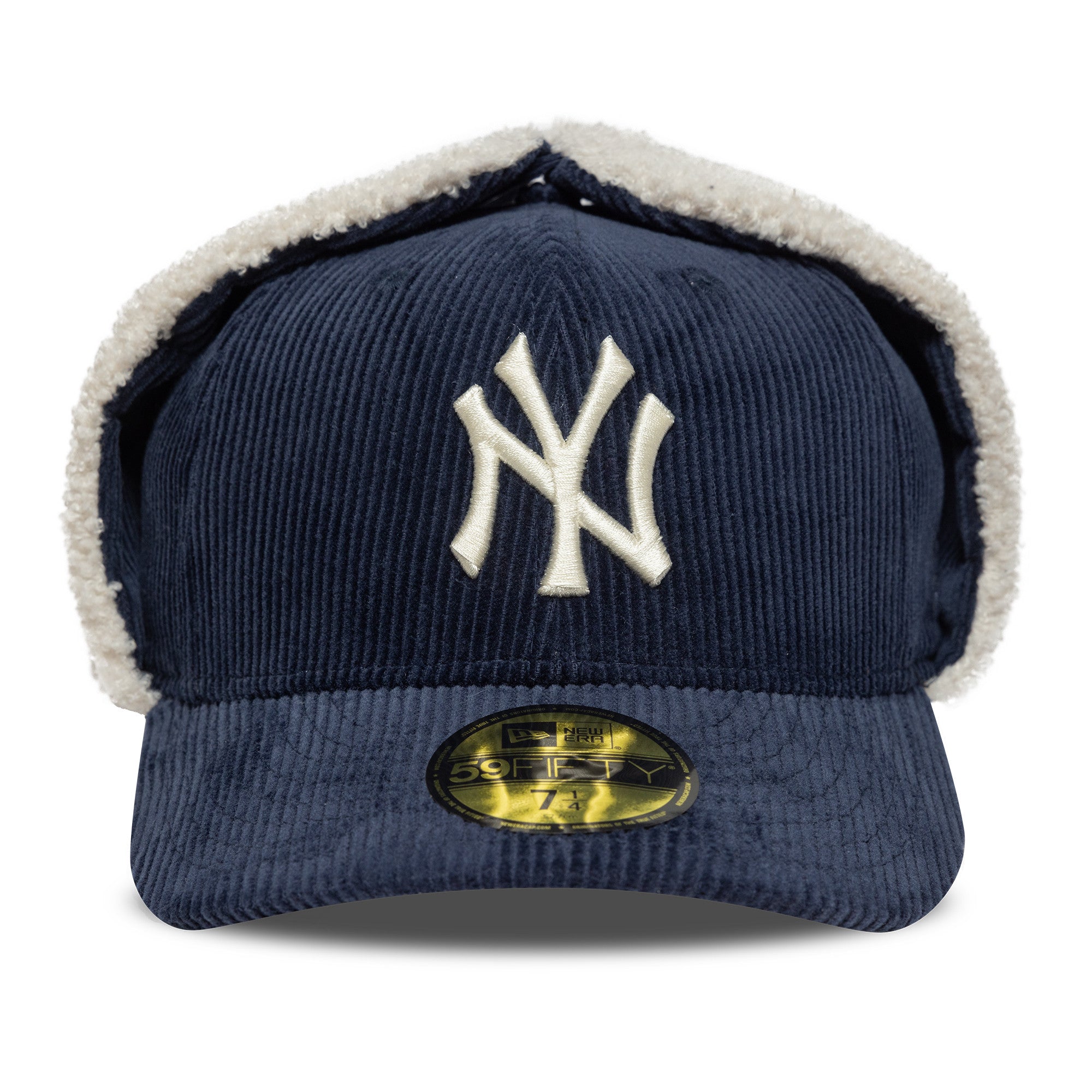 New Era NY Yankees 59FIFTY Cord Dogear Cap Navy - CNEWE7373 - Coziness