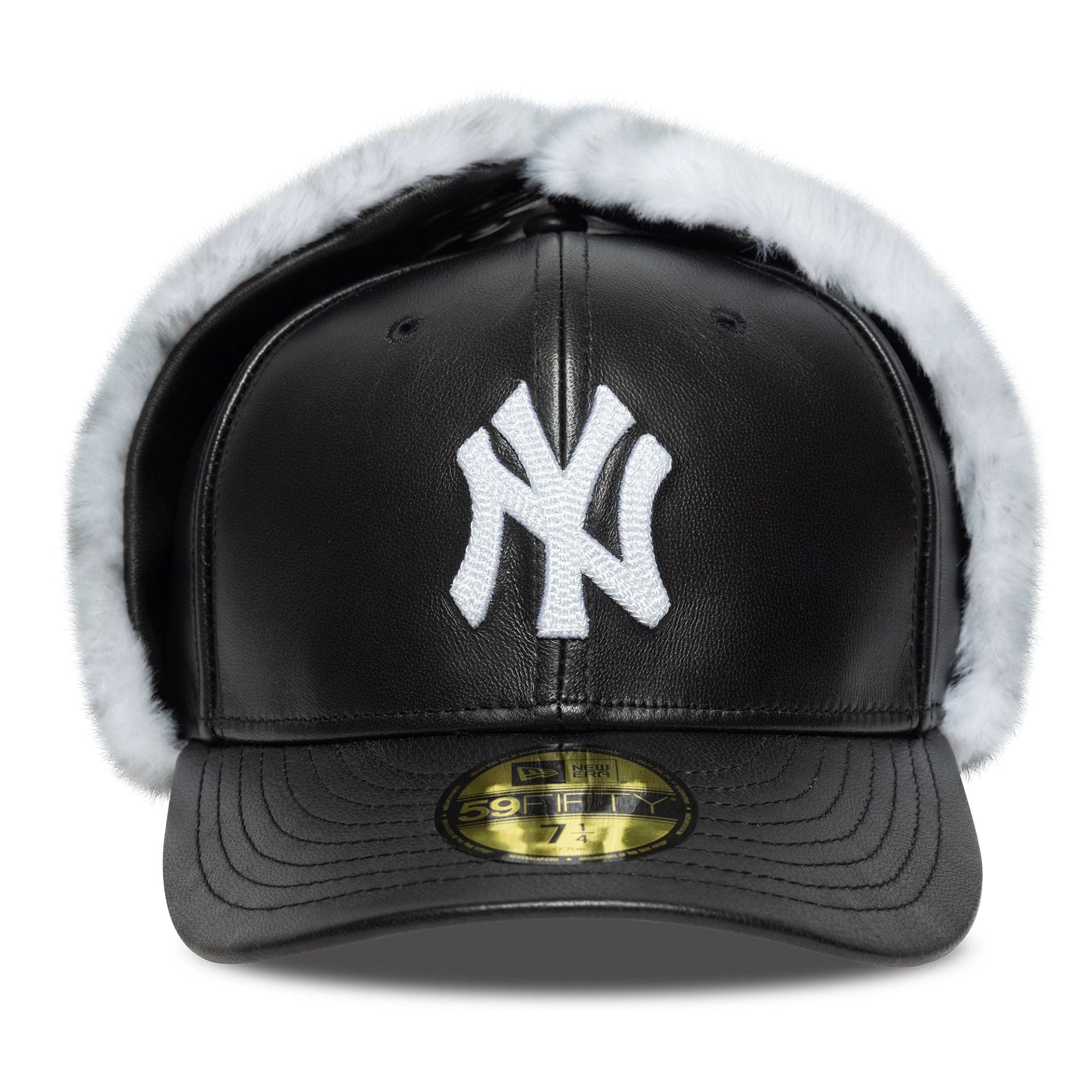 New Era NY Yankees 59FIFTY Kunstpelz Dogear Leder Cap - CNEWE7279 - Coziness