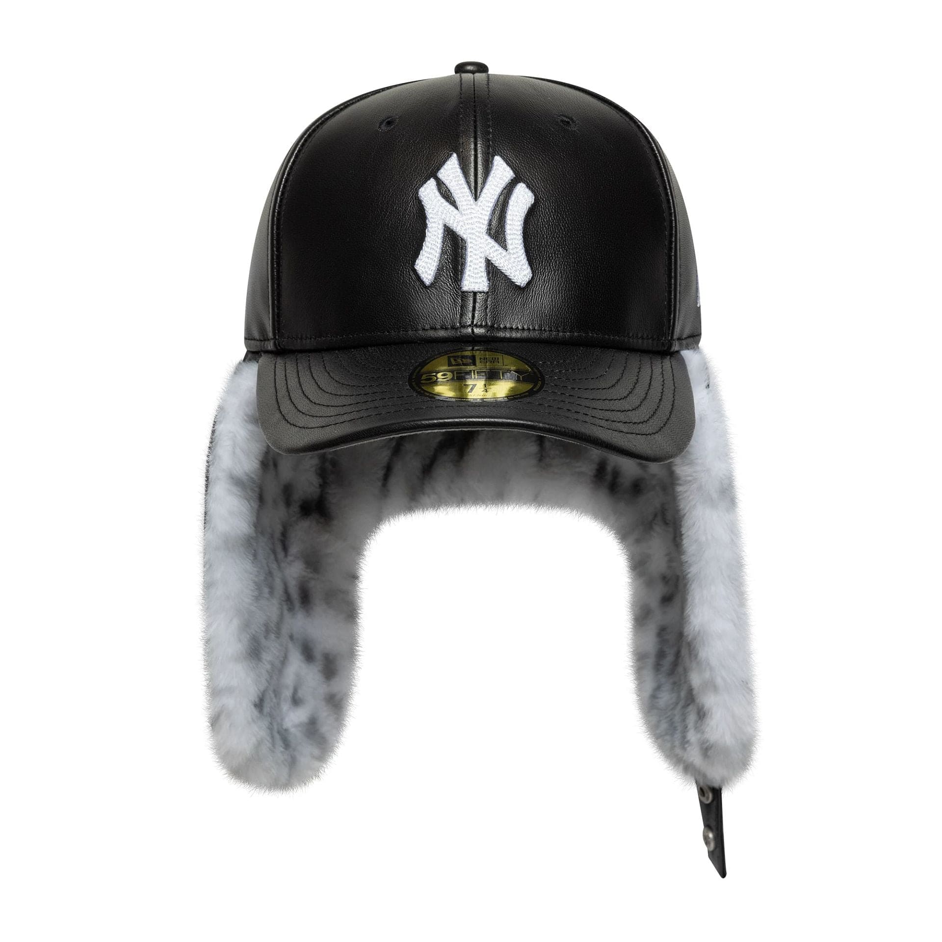 New Era NY Yankees 59FIFTY Kunstpelz Dogear Leder Cap - CNEWE7279 - Coziness