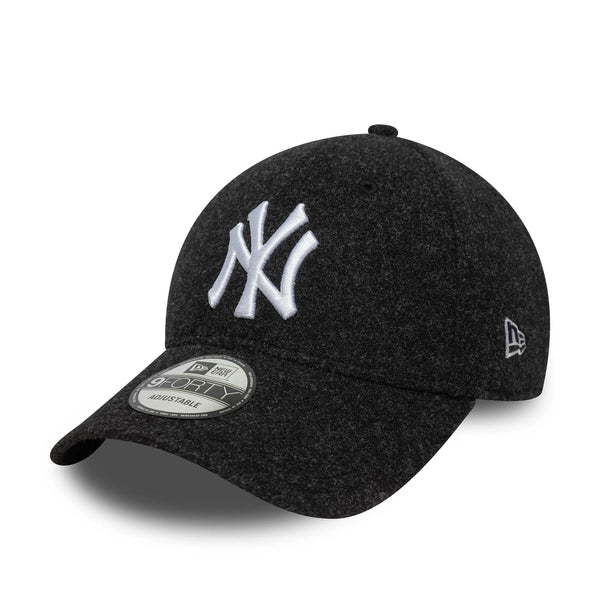 New Era NY Yankees 9FORTY Meltonwolle Cap Schwarz - CNEWE7289 - Coziness