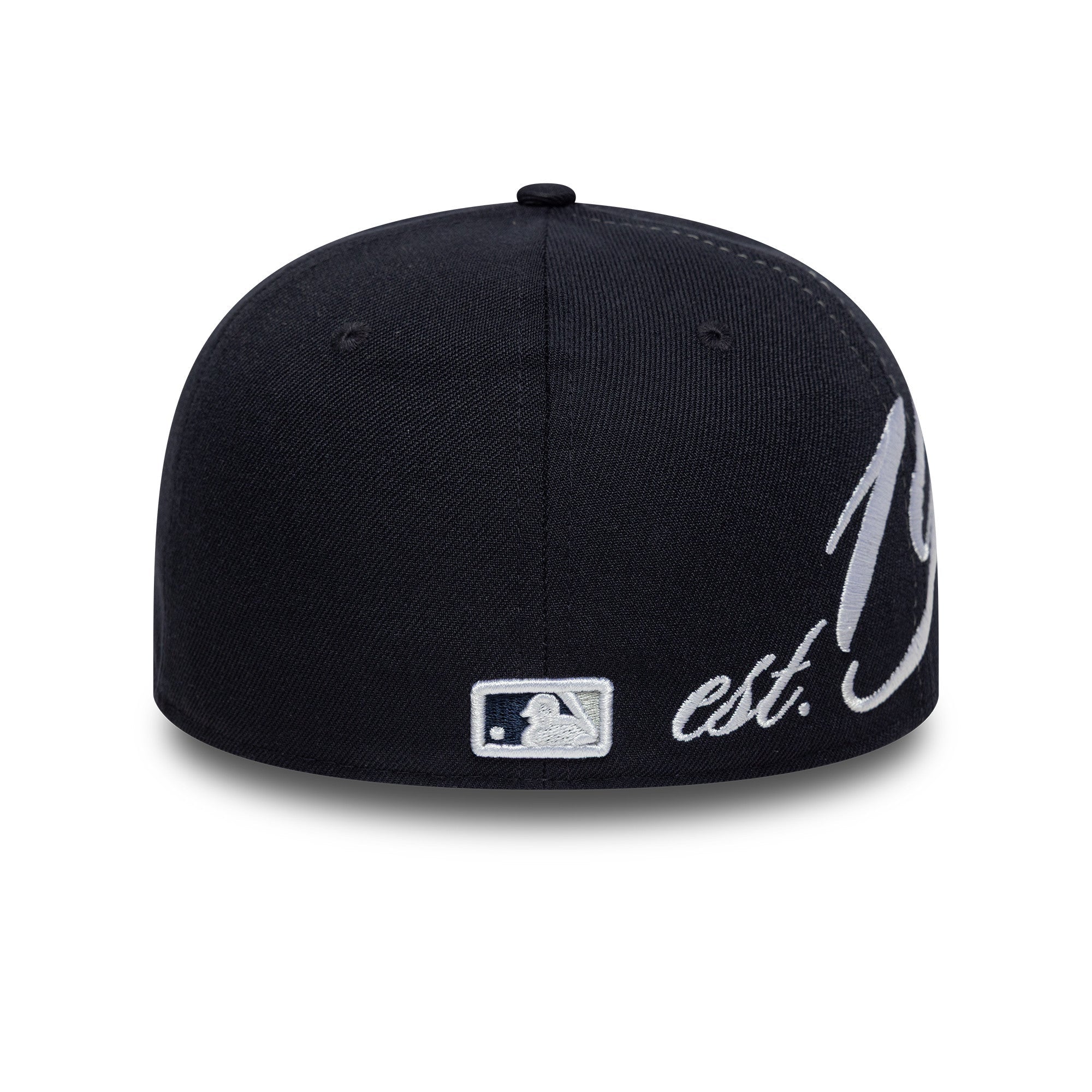 New Era NY Yankees Est. Script Low Profile 59FIFTY Fitted Cap Navy - CNEWE8221 - Coziness