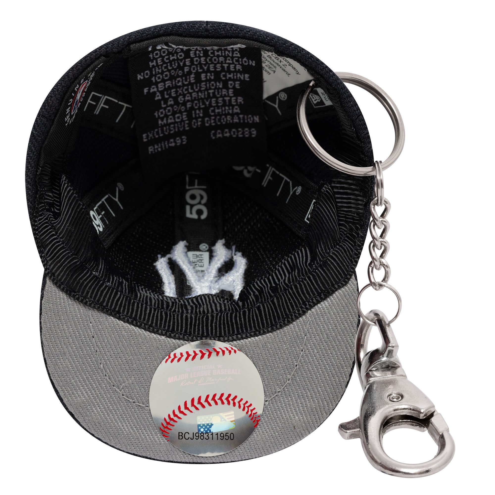 New Era NY Yankees Mini Cap Schlüsselanhänger Schwarz - CNEWE7009 - Coziness