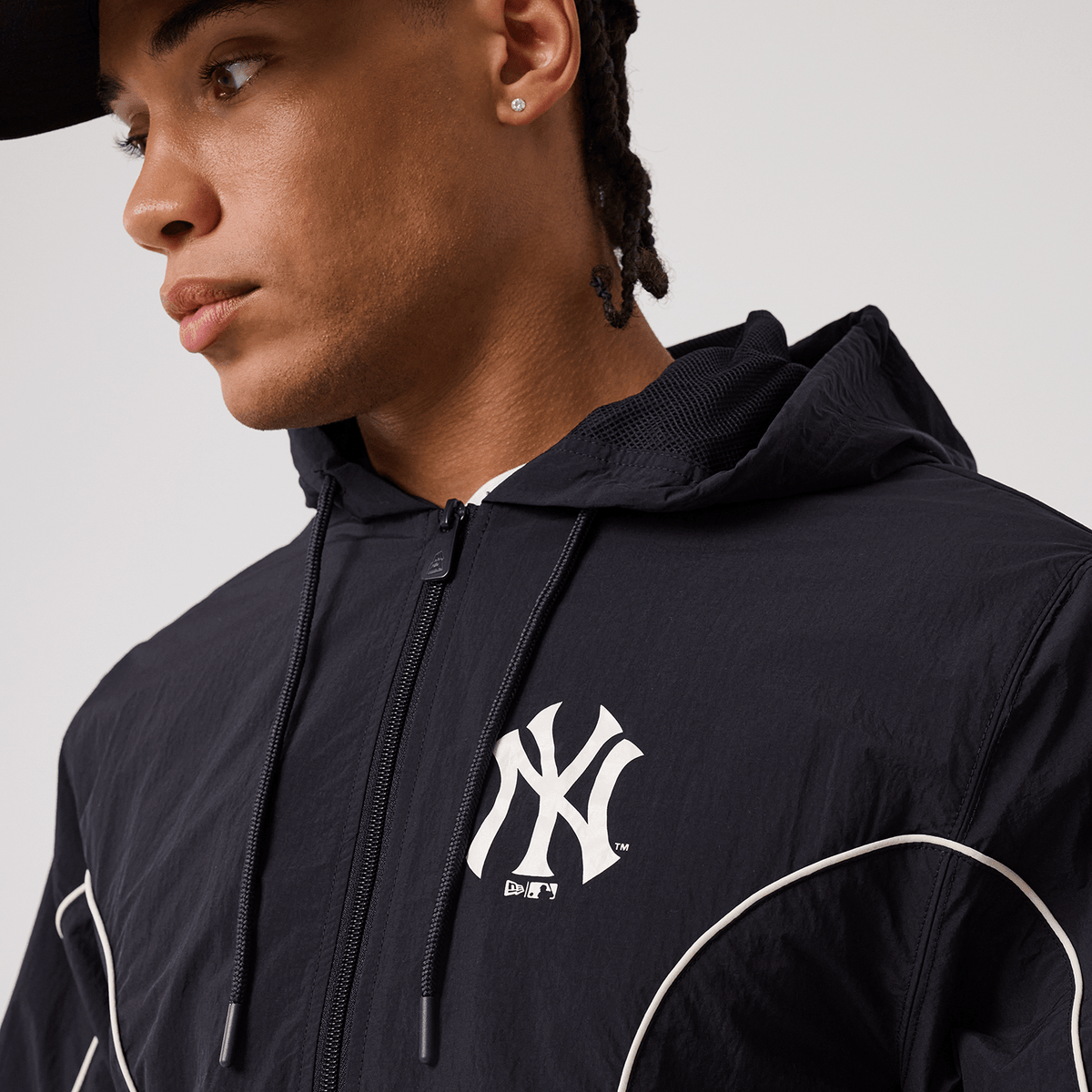 New Era NY Yankees MLB Piping Track Jacket Navy - CNEWE14724 - Coziness