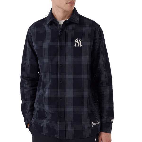New Era NY Yankees MLB Plaid Shirt Navy - CNEWE14720 - Coziness