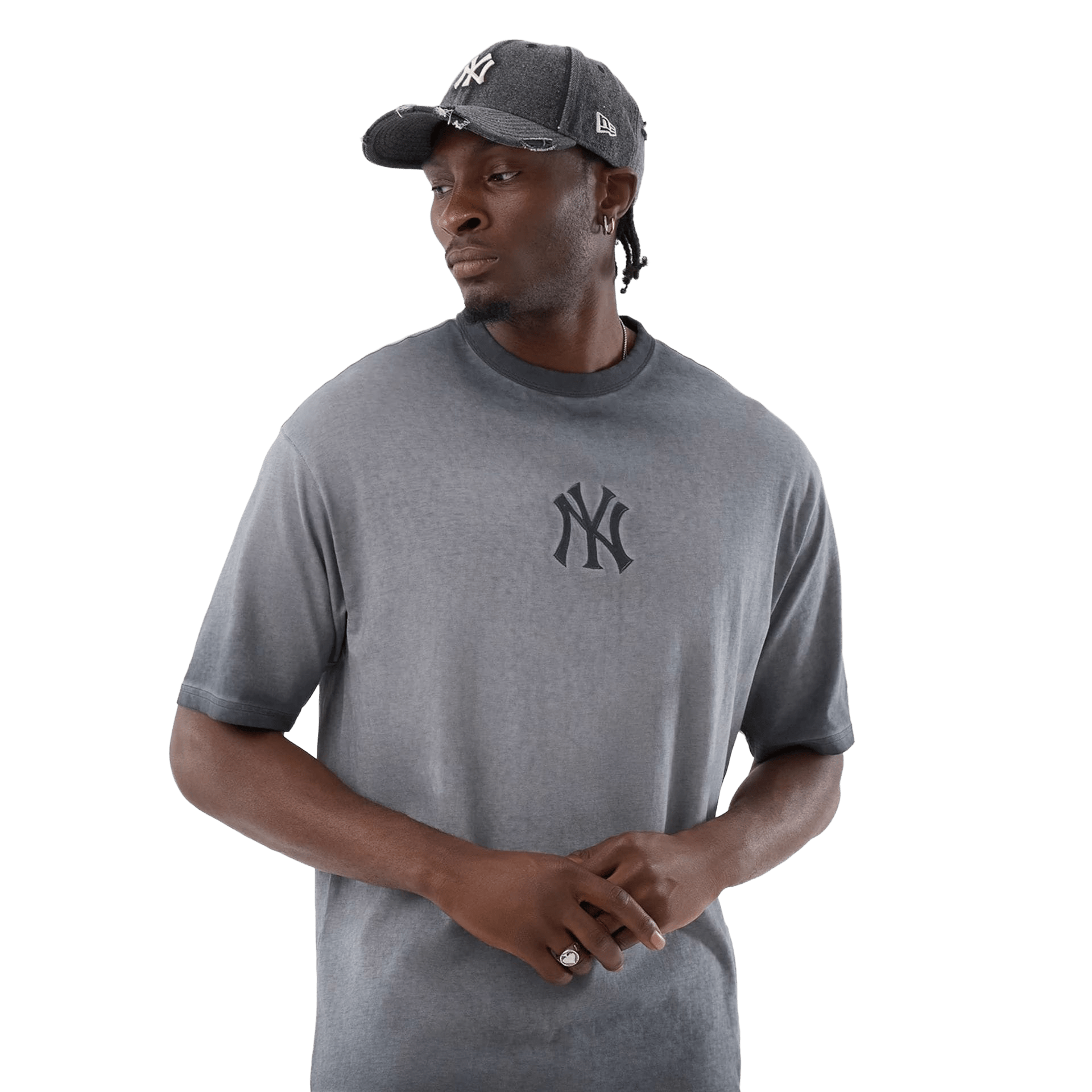 New Era NY Yankees MLB T-Shirt Washed Schwarz - CNEWE9629 - Coziness