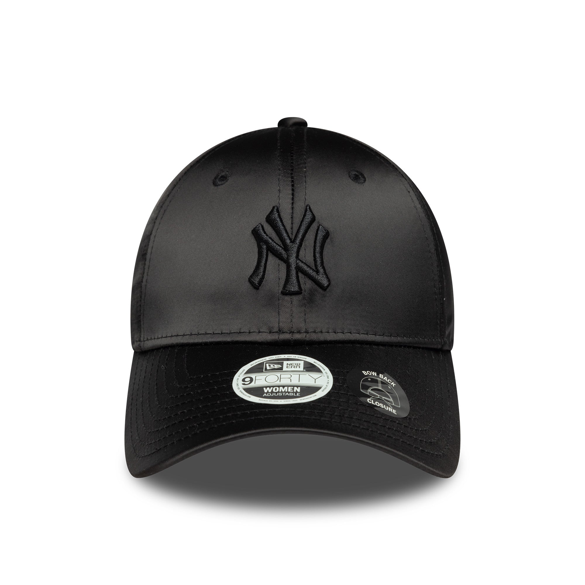New Era NY Yankees Satin Bow Back 9FORTY Cap Schwarz Wmns - CNEWE7003 - Coziness