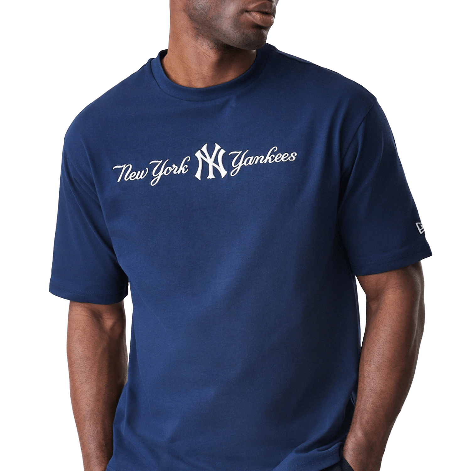 New Era NY Yankees Script T-Shirt Navy - CNEWE7021 - Coziness