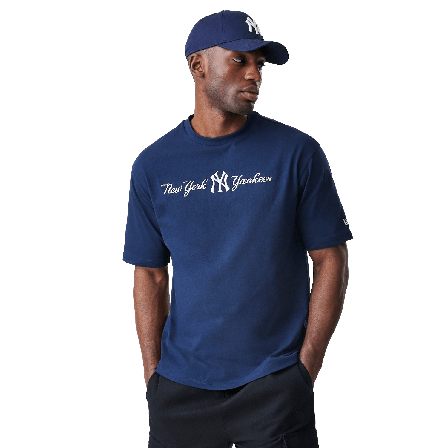 New Era NY Yankees Script T-Shirt Navy - CNEWE7021 - Coziness