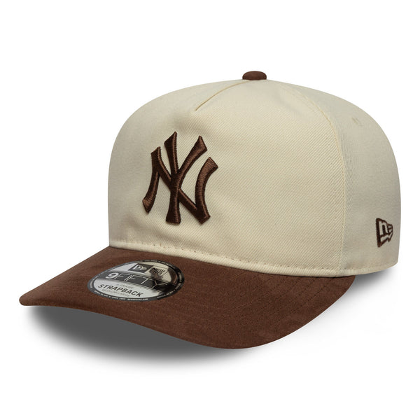 New Era NY Yankees Suede Visor 9FIFTY A - Frame Cap Beige - CNEWE8241 - Coziness