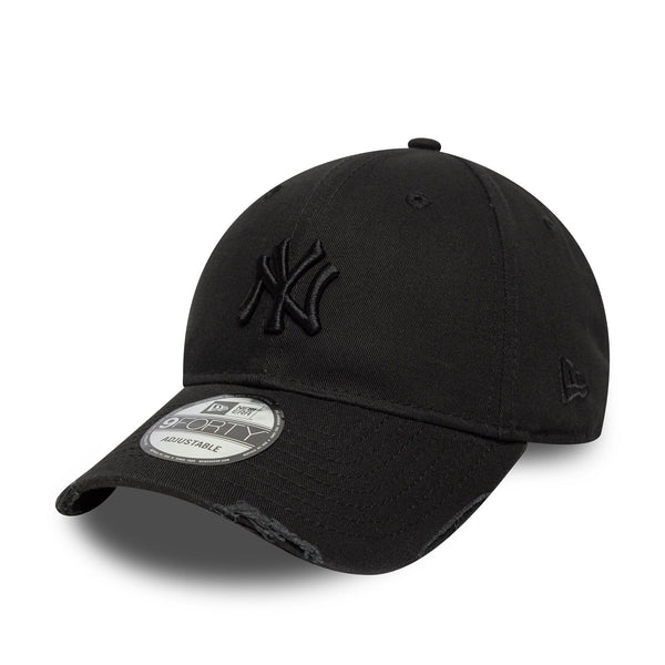 New Era NY Yankees Washed Distressed 9FORTY Cap Black - CNEWE8245 - Coziness