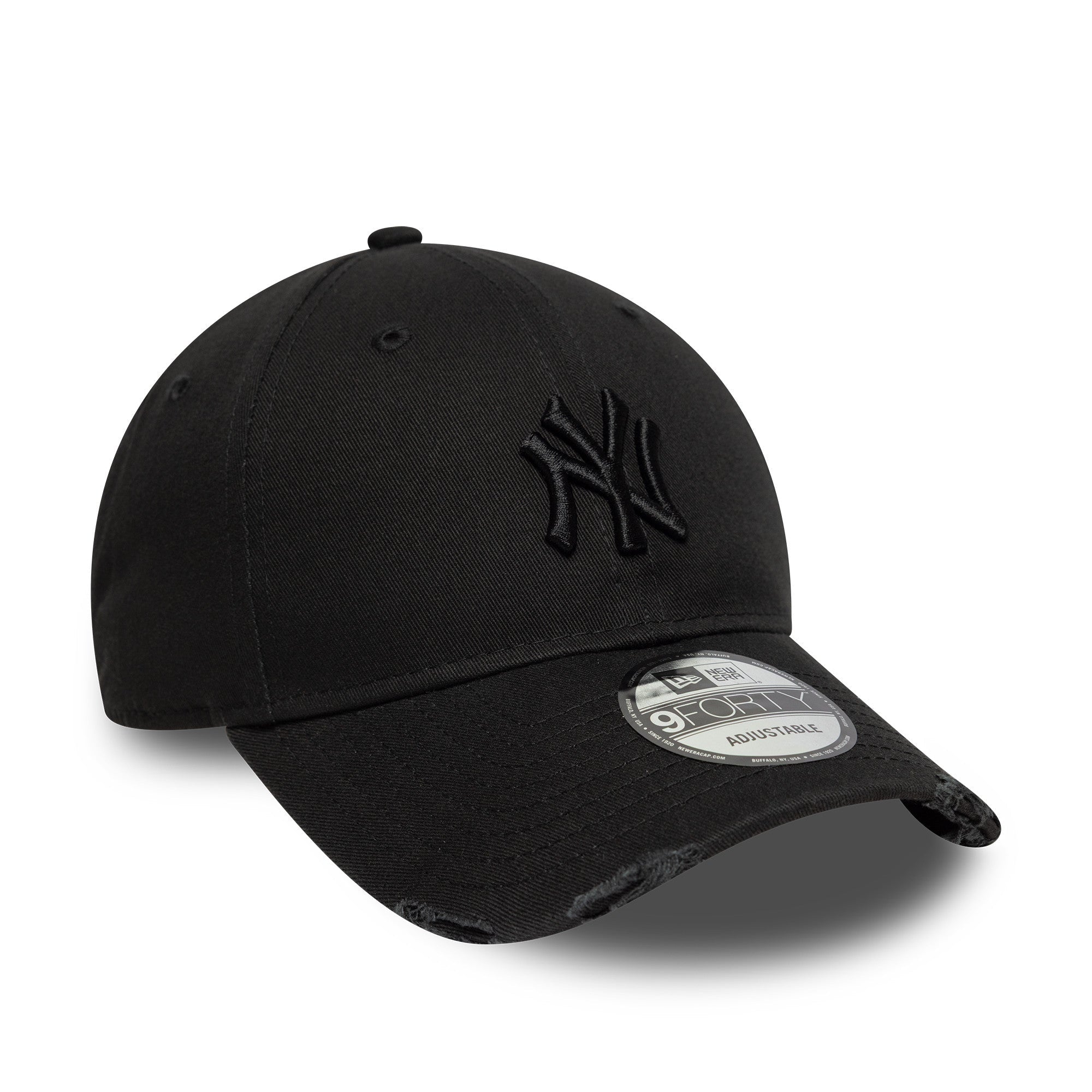 New Era NY Yankees Washed Distressed 9FORTY Cap Black - CNEWE8245 - Coziness