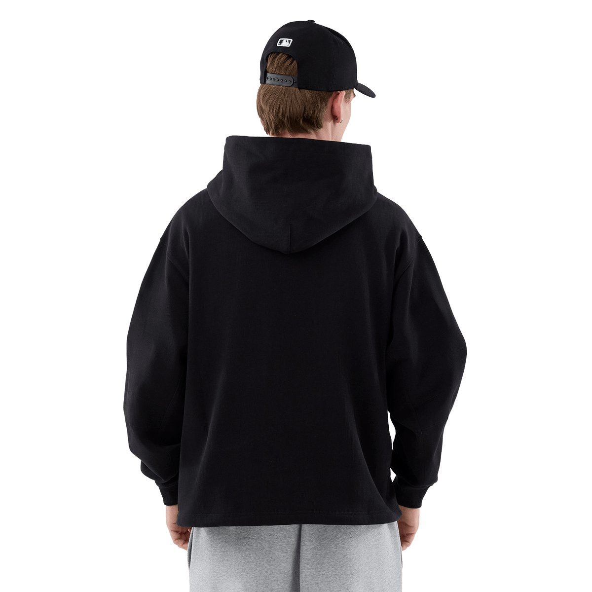 New Era Open Hem Hoodie Black - CNEWE15017 - Coziness