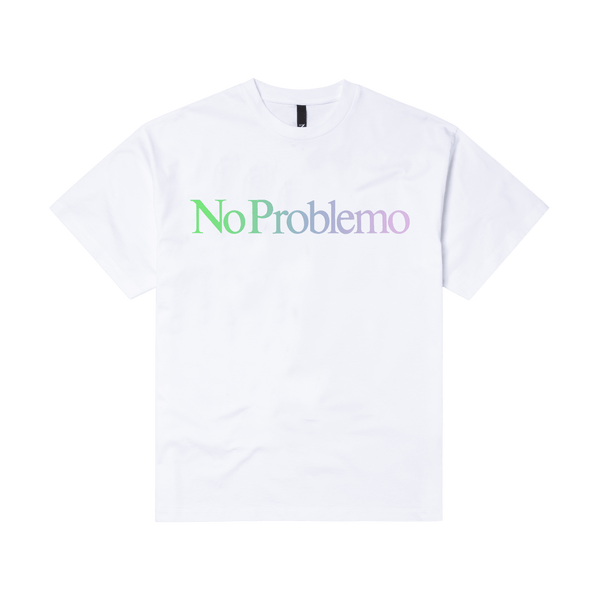No Problemo Gradient Ss Tee White - CNOP9387 - Coziness