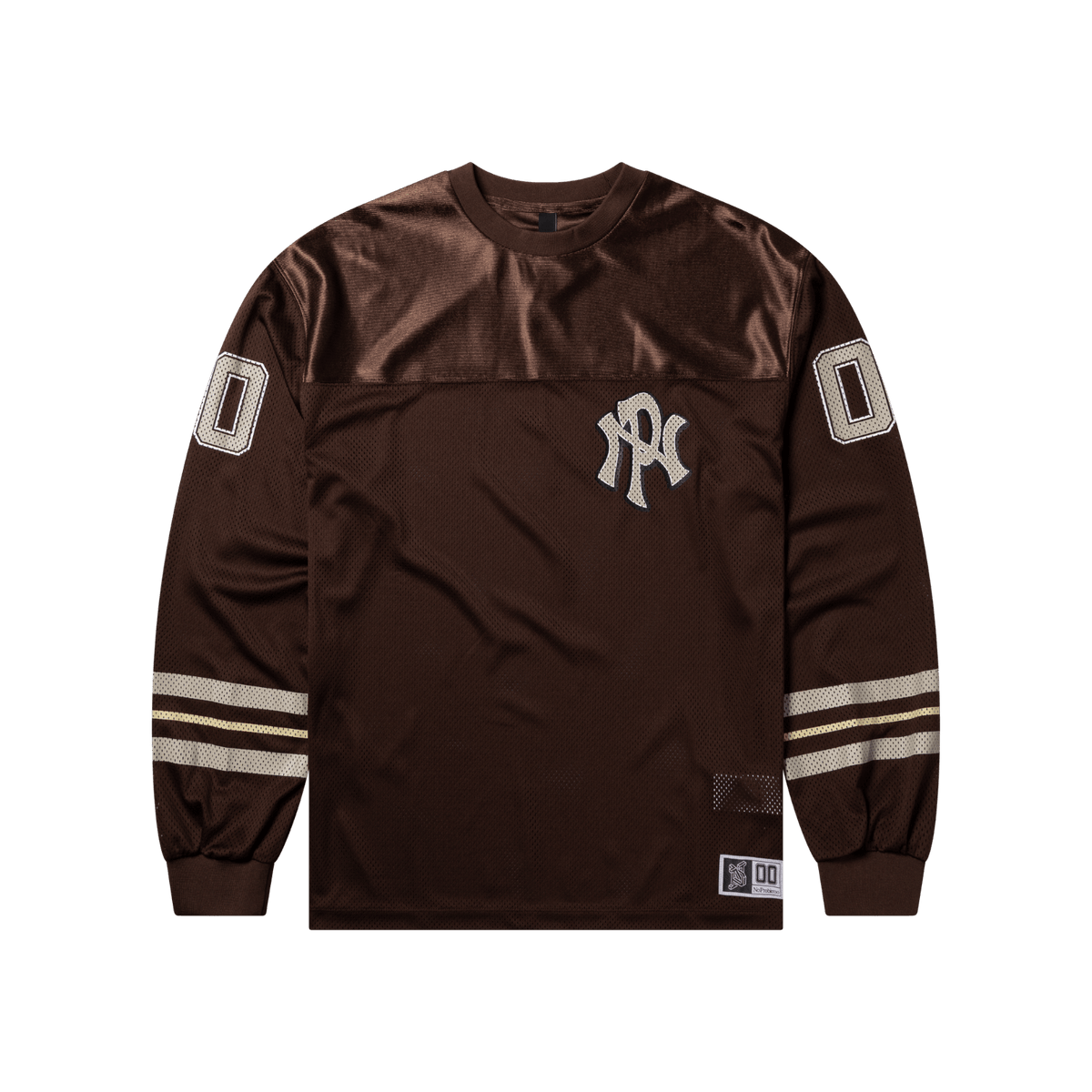 No Problemo Nyp Sports Poly Ls Jersey Brown - CNOP13791 - Coziness
