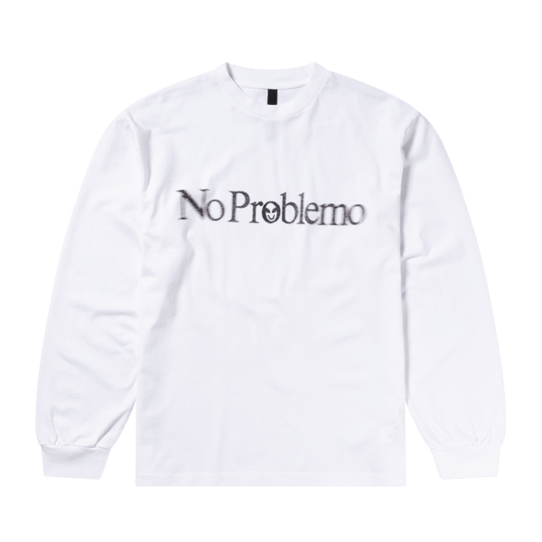 No Problemo Smile Away Ls Tee White - CNOP9391 - Coziness