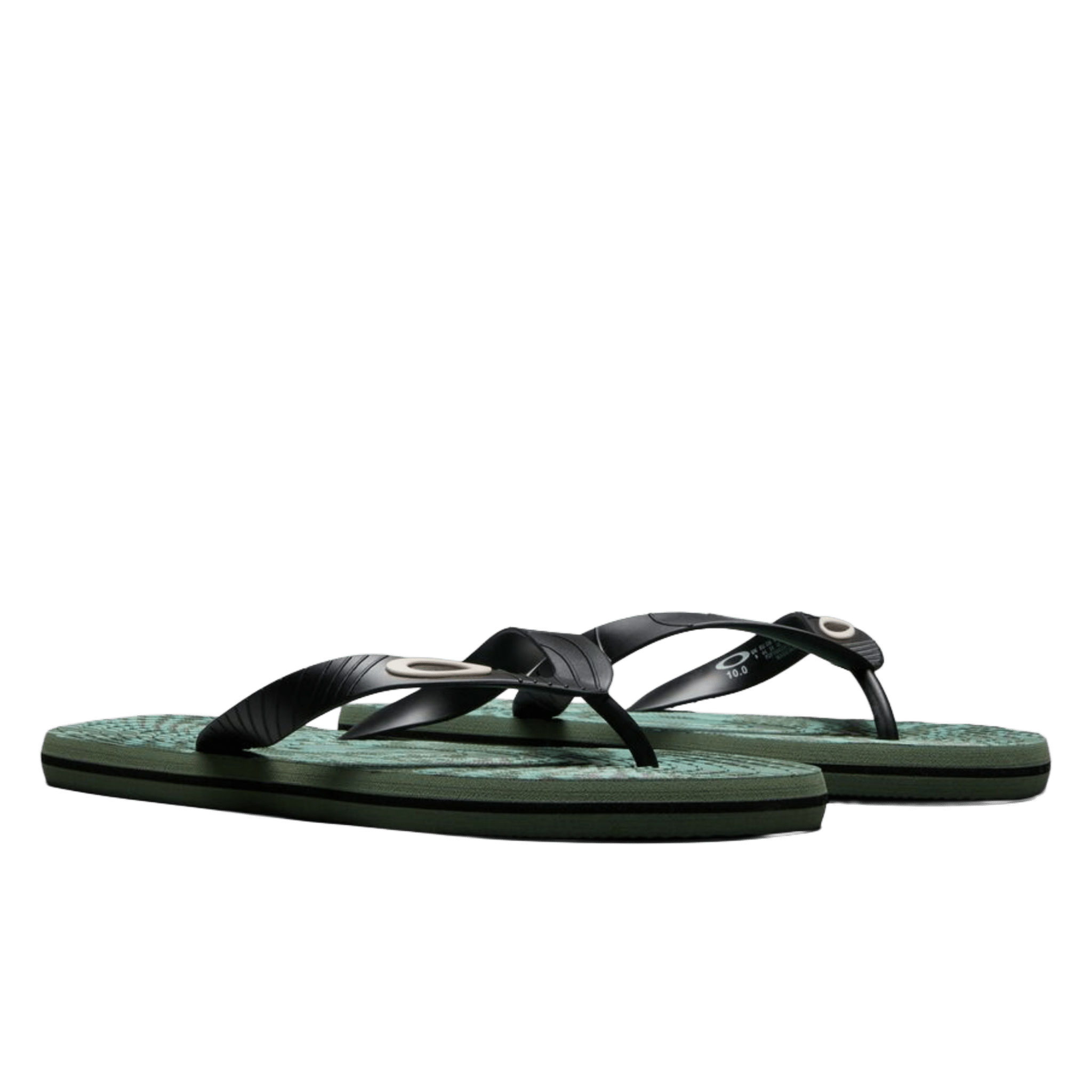 Oakley Catalina Flip Flop Faded Green Hibiscus Str - COAKC13245 - Coziness
