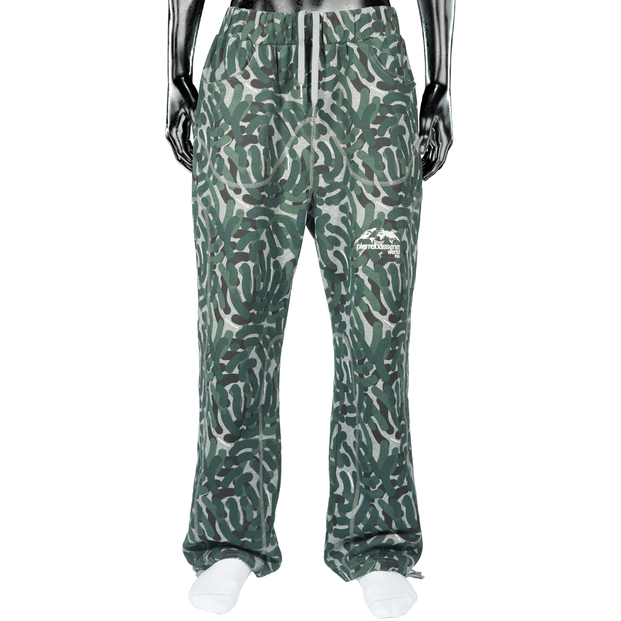 Pierre Bassene Concrete Sweatpants Camo - CPIEB6897 - Coziness
