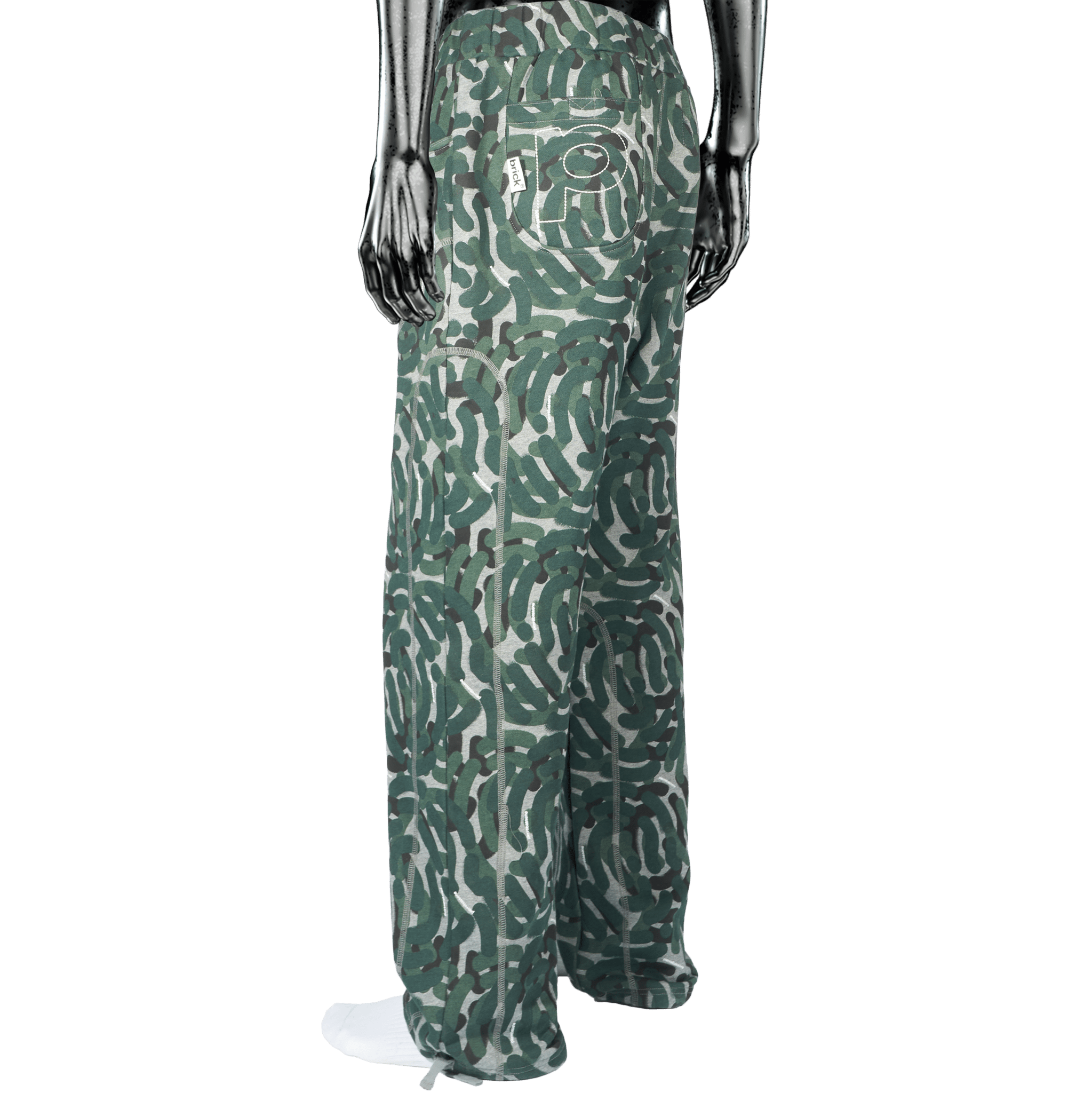 Pierre Bassene Concrete Sweatpants Camo - CPIEB6897 - Coziness