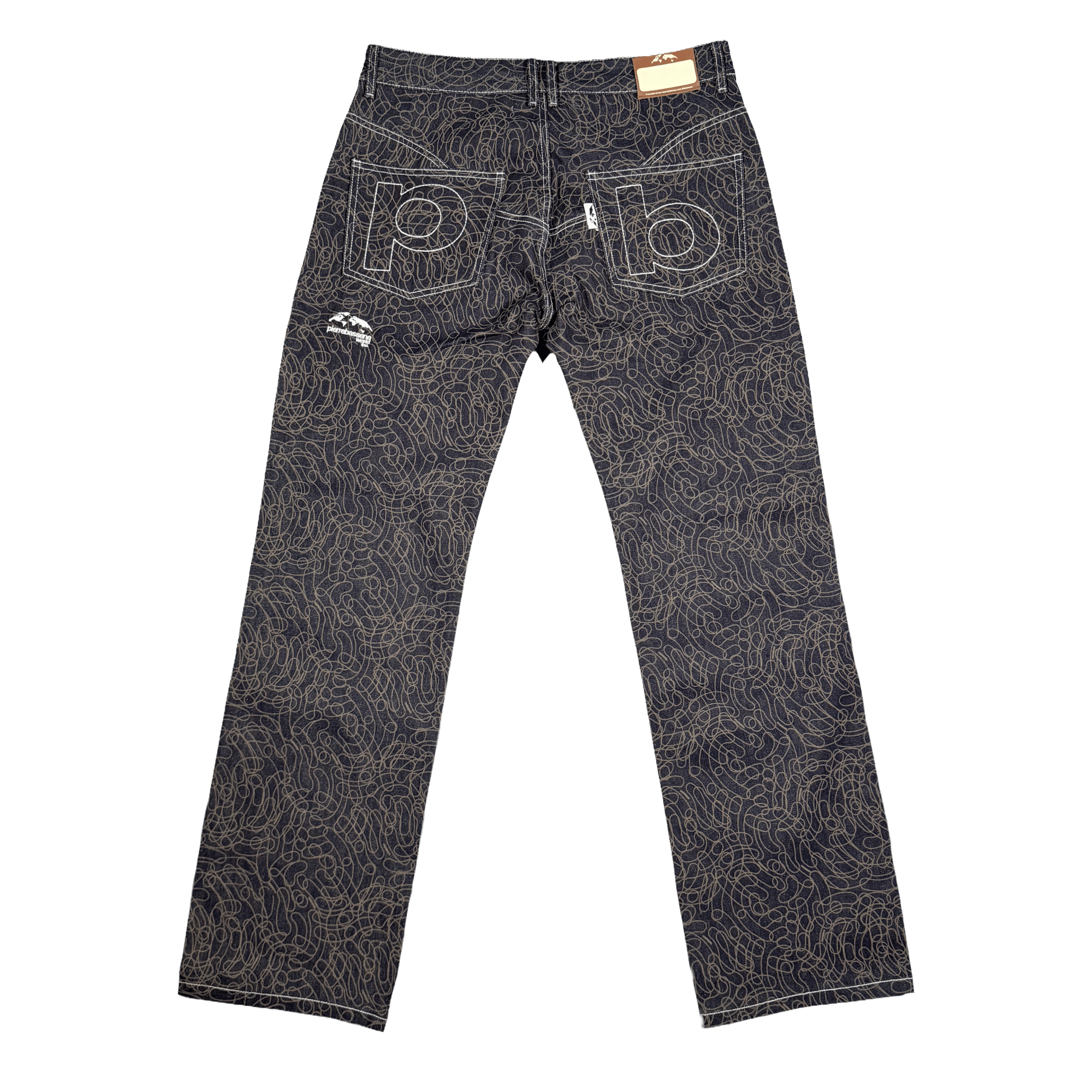 Pierre Bassene Digi Camo All Over Raw Denim Dark Blue - CPIEB6893 - Coziness