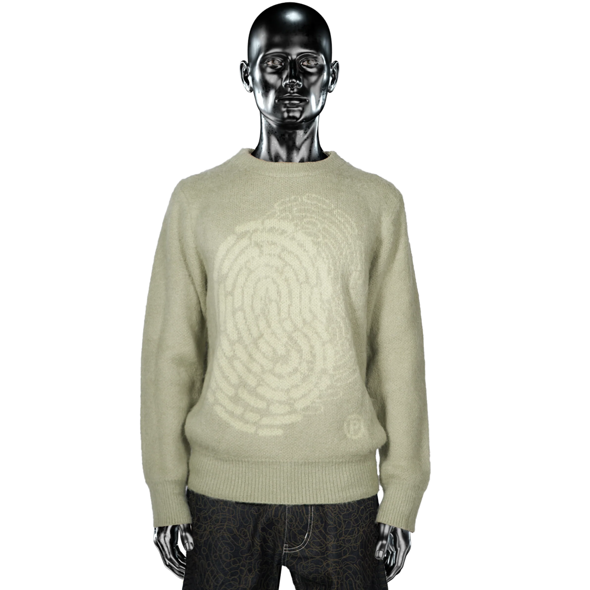 Pierre Bassene Mohair Sweater Mint Green - CPIEB6861 - Coziness