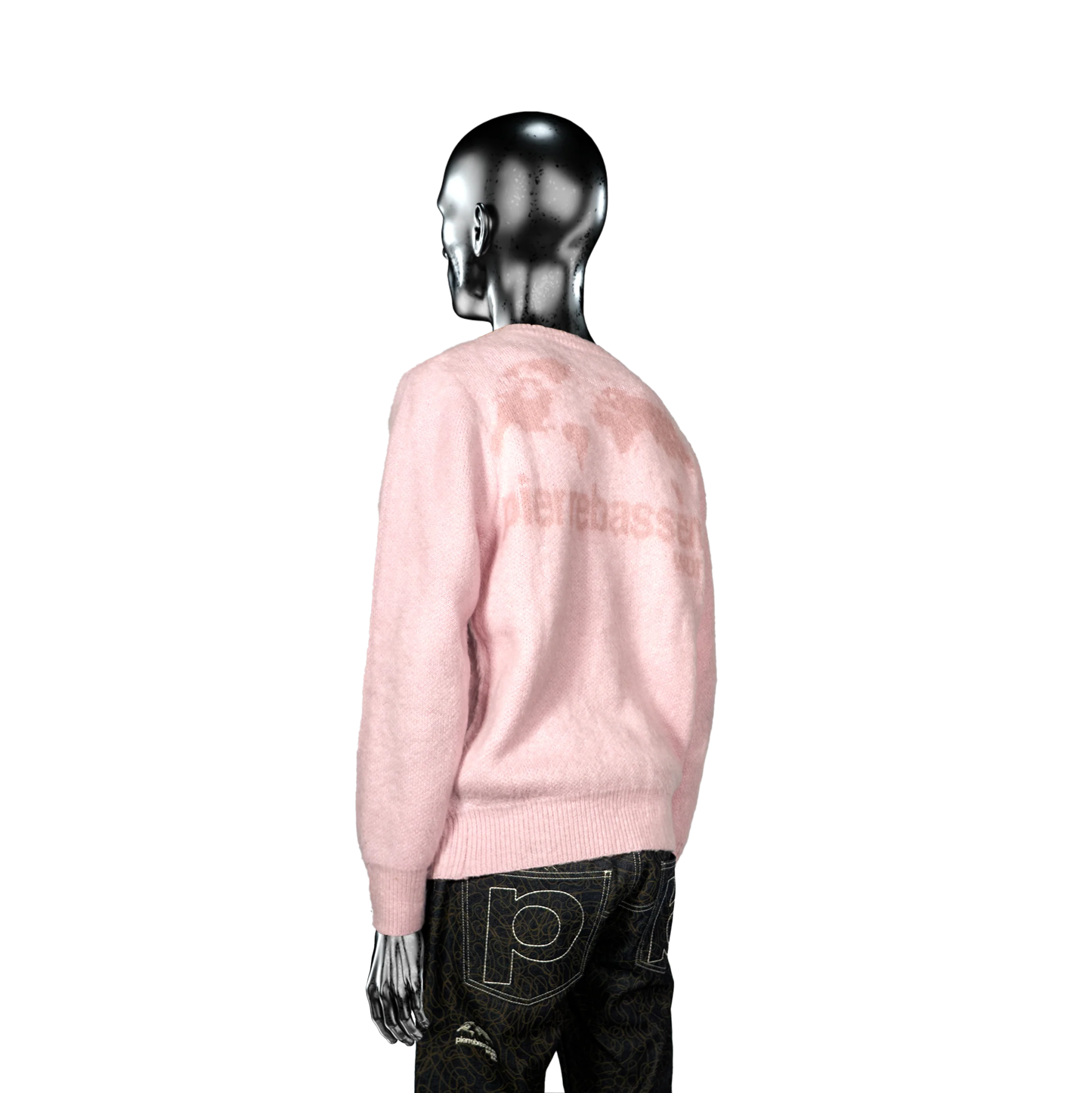 Pierre Bassene Mohair Sweater Pink - CPIEB6867 - Coziness