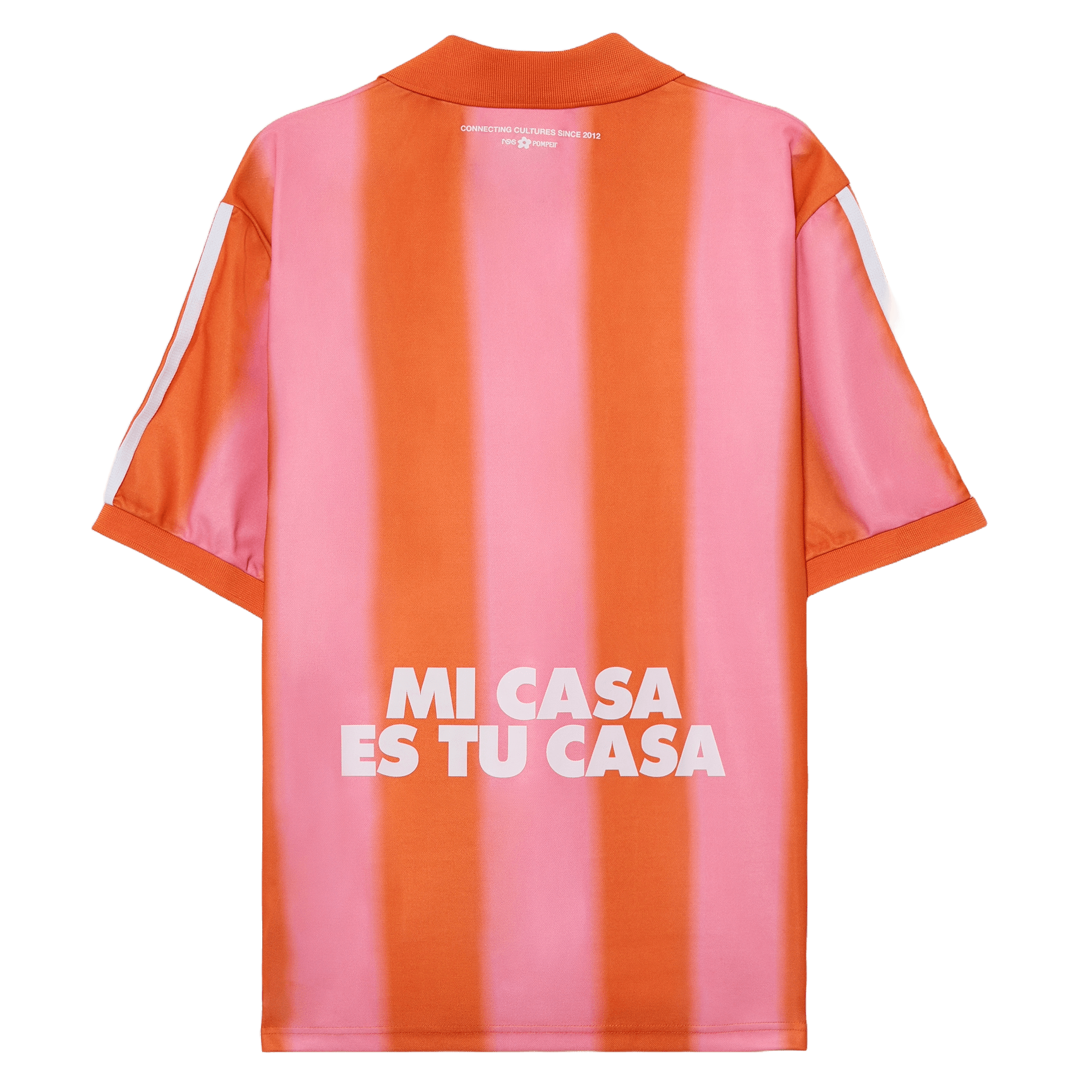 Pompeii Stripes Football Trikot Orange Pink - CPOMS4315 - Coziness