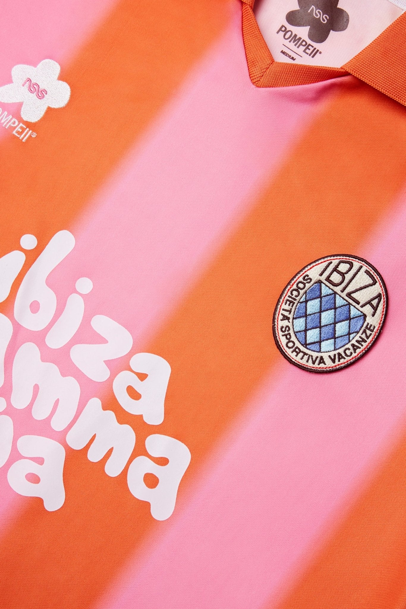 Pompeii Stripes Football Trikot Orange Pink - CPOMS4315 - Coziness