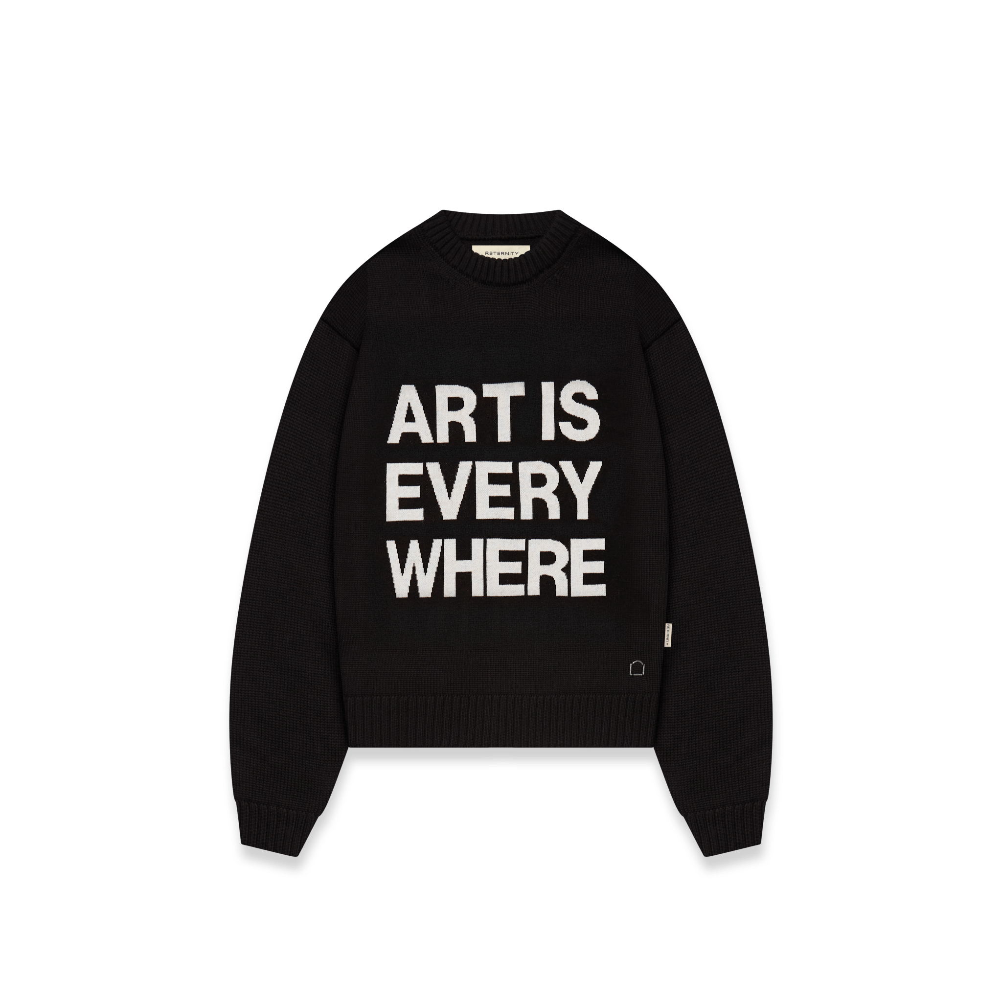 Reternity Art Is Everywhere Knit Sweater Schwarz - CRETD6807 - Coziness