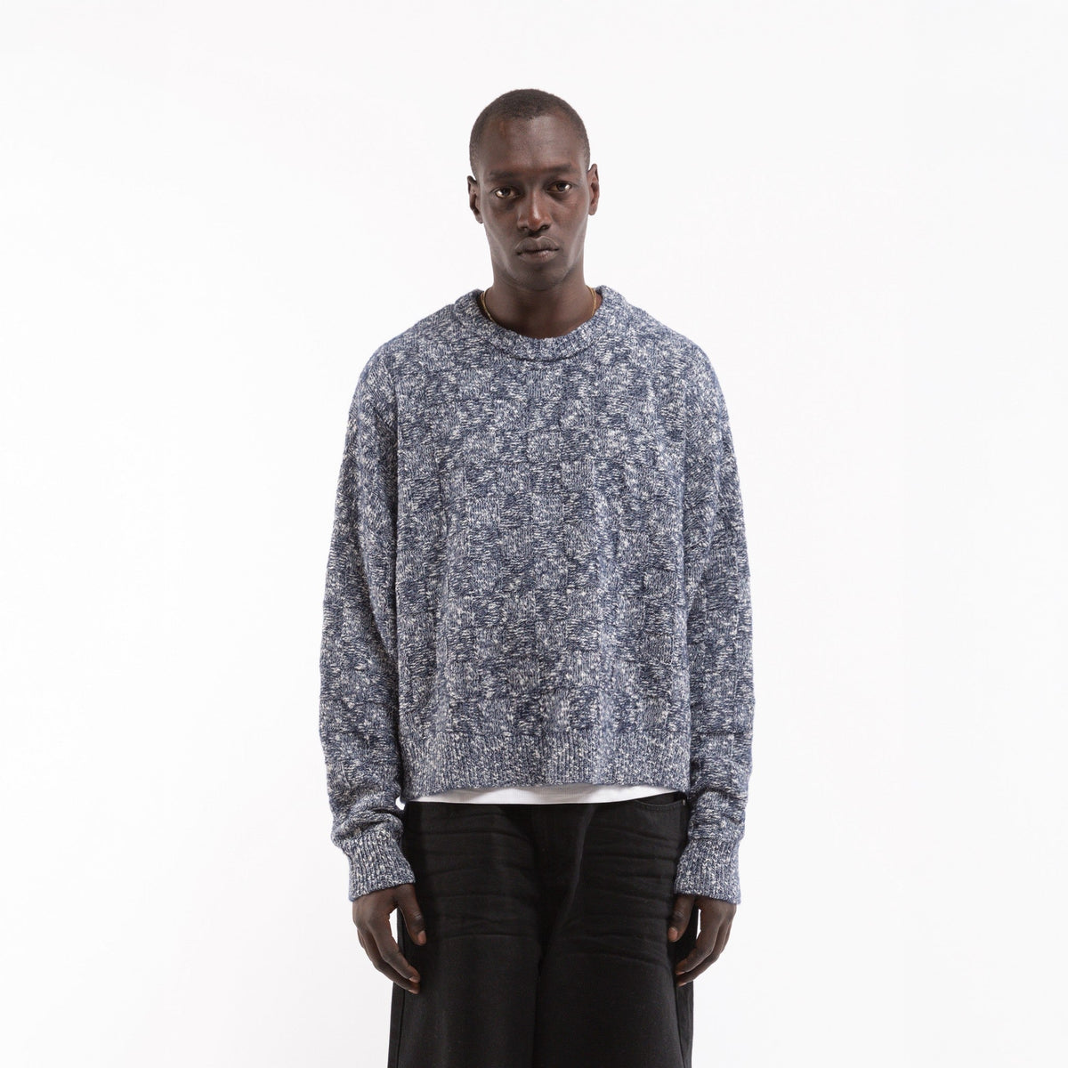 Reternity ARTISAN KNIT SWEATER NAVY - CRETA14493 - Coziness