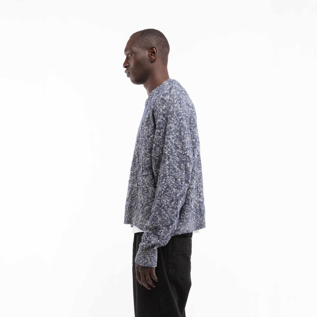 Reternity ARTISAN KNIT SWEATER NAVY - CRETA14493 - Coziness