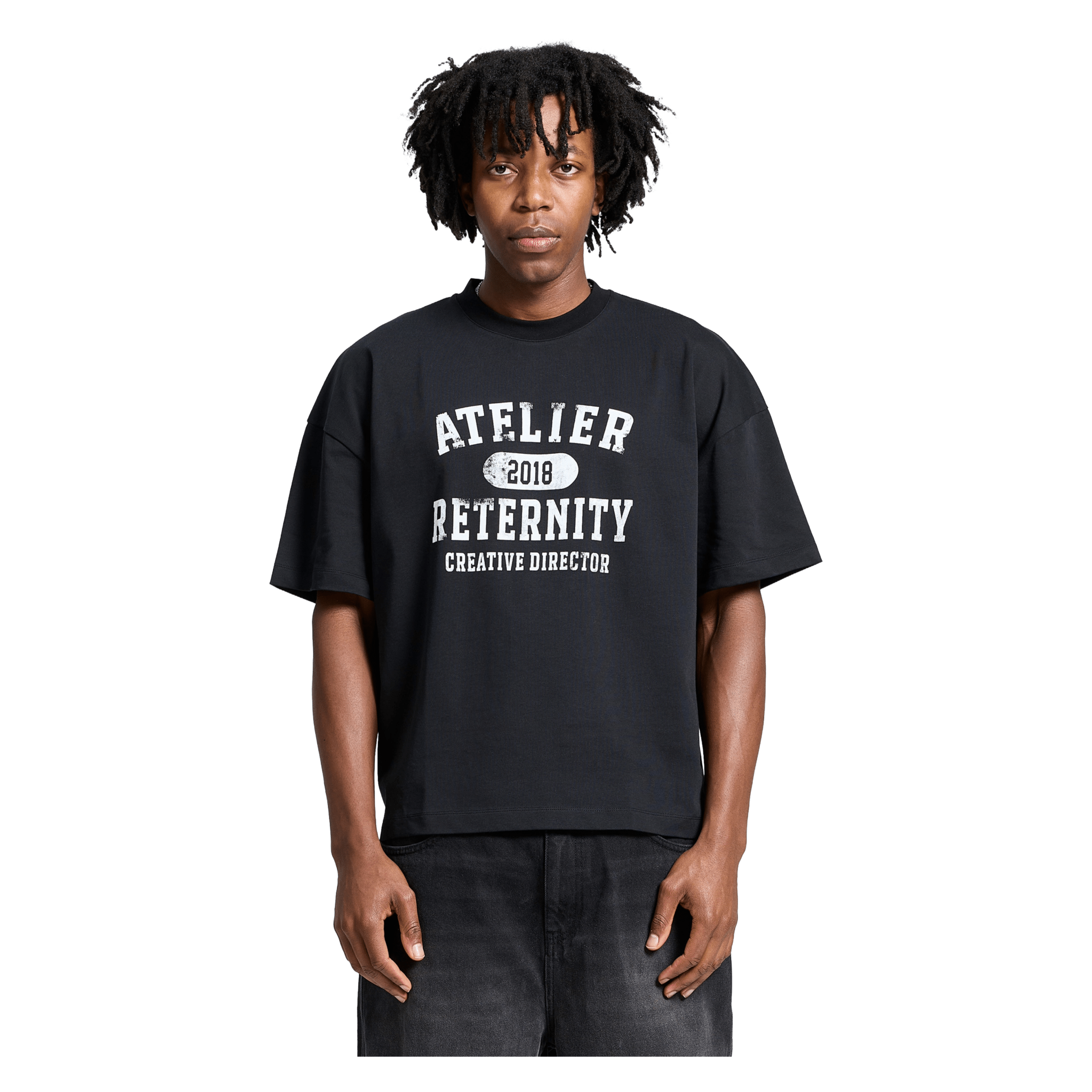 Reternity Atelier Emblem T-Shirt Schwarz - CRETA6848 - Coziness
