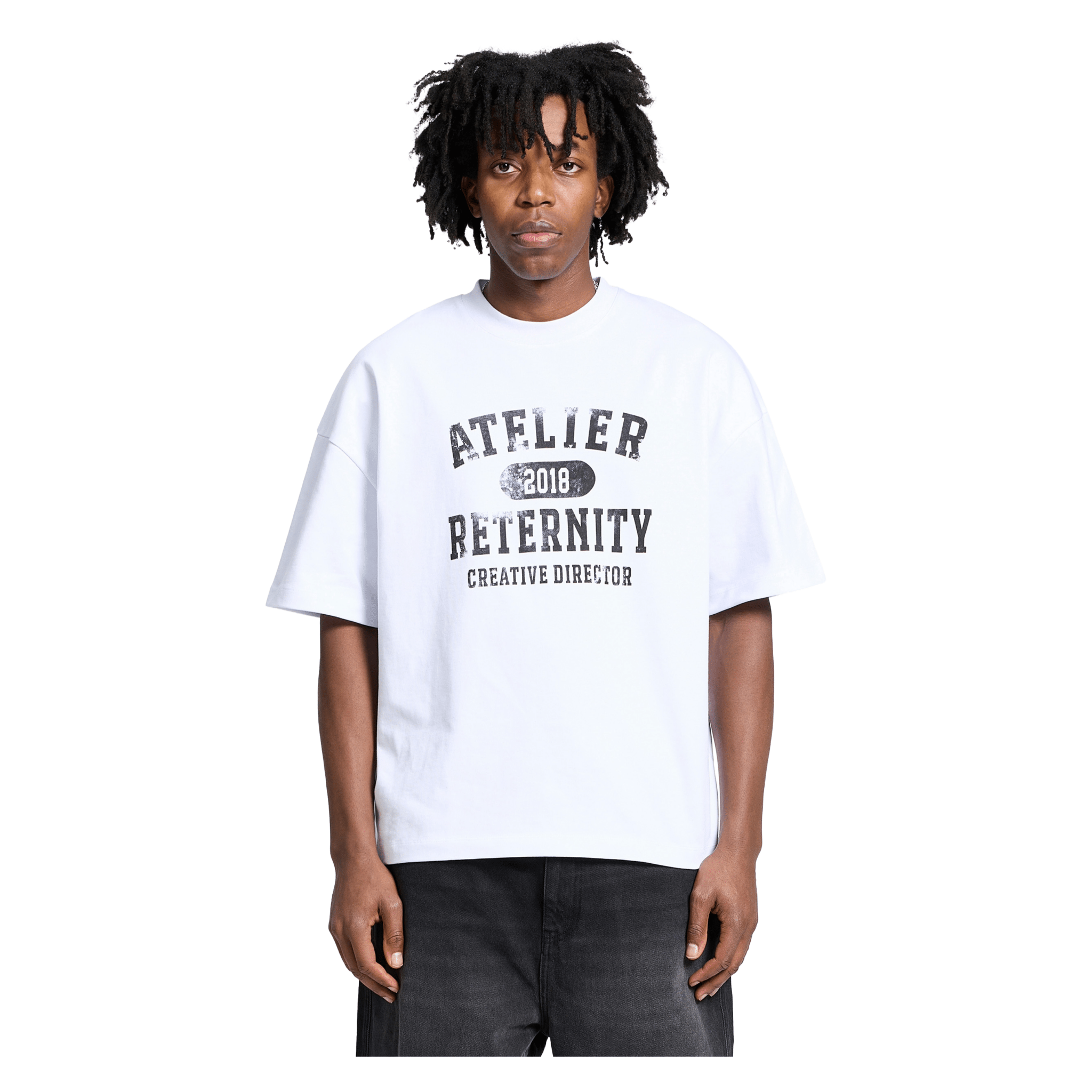 Reternity Atelier Emblem T-Shirt Weiß - CRETA6844 - Coziness