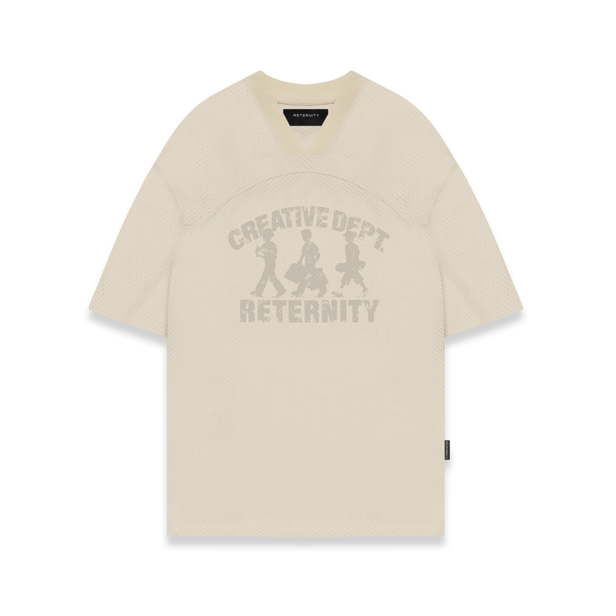 Reternity Creative Dept Mesh T-Shirt Cream - CRETC4261 - Coziness