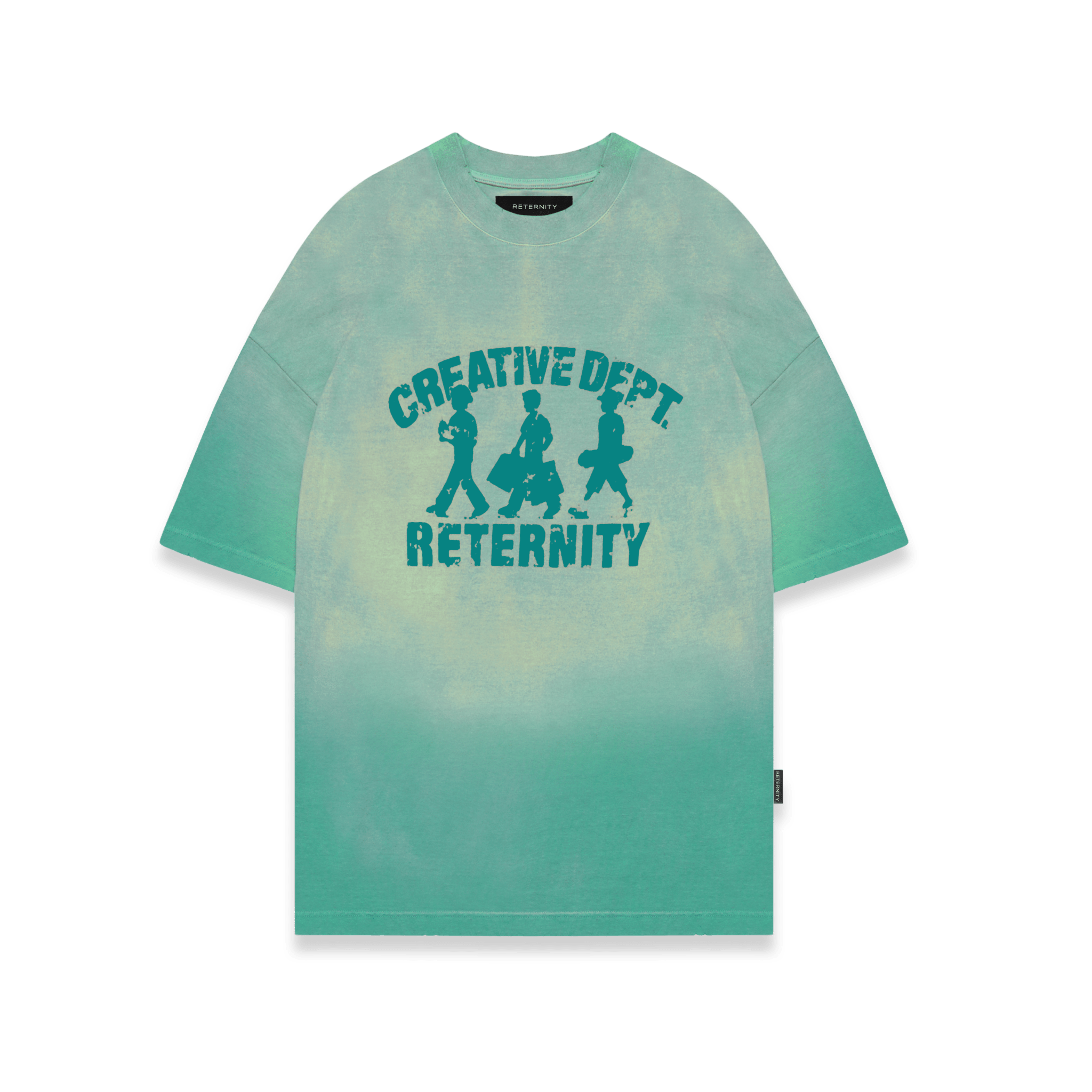 Reternity Creative Dept T-Shirt Washed Green - CRETC4257 - Coziness