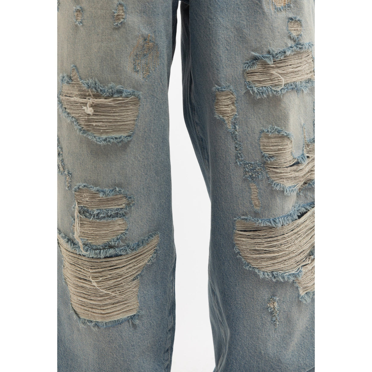 Reternity DISTRESSED BAGGY DENIM WASHED BLUE - CRETD14513 - Coziness