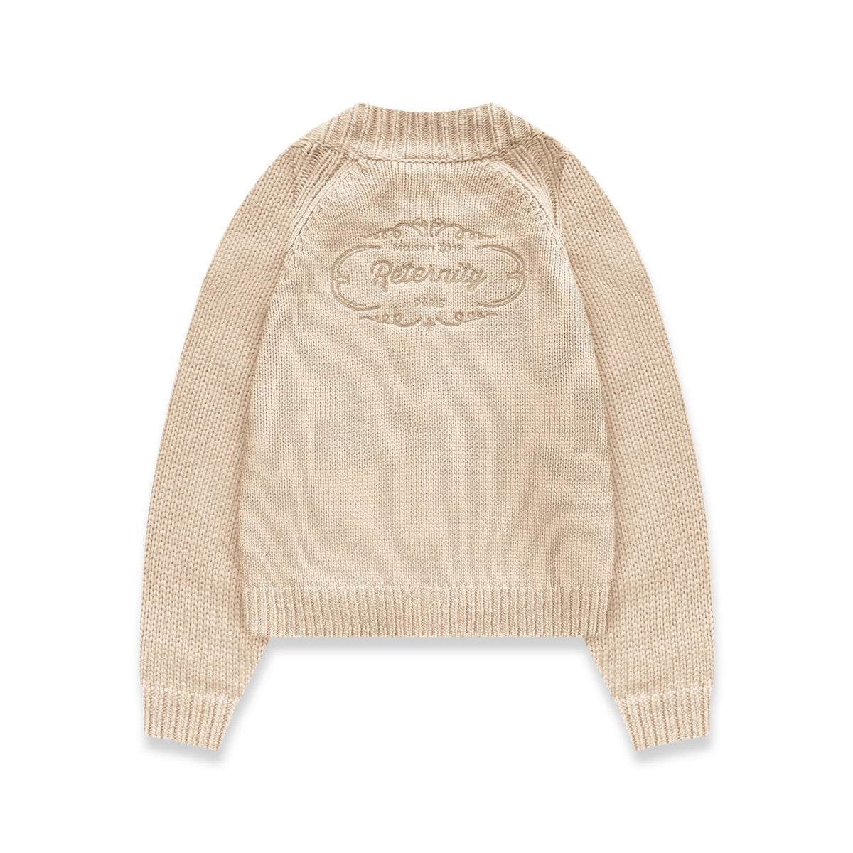 Reternity ÉCLAT KNIT ZIPPER CREME - CRETÉ14497 - Coziness