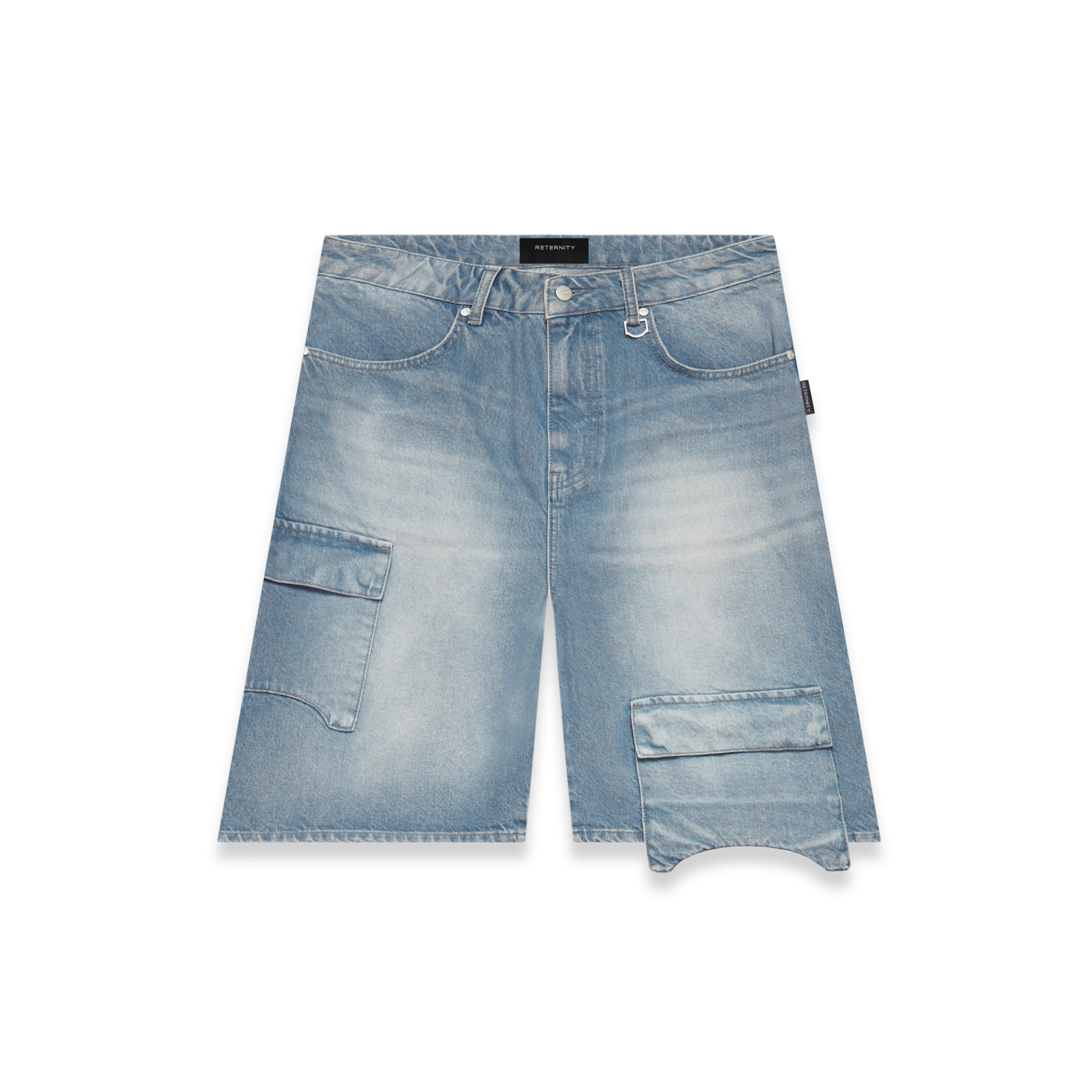 Reternity Essential Denim Cargo Washed Blue - CRETE4281 - Coziness