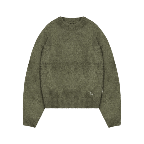 Reternity Essential Furry Knit Sweater Darkgreen - CRETE6559 - Coziness
