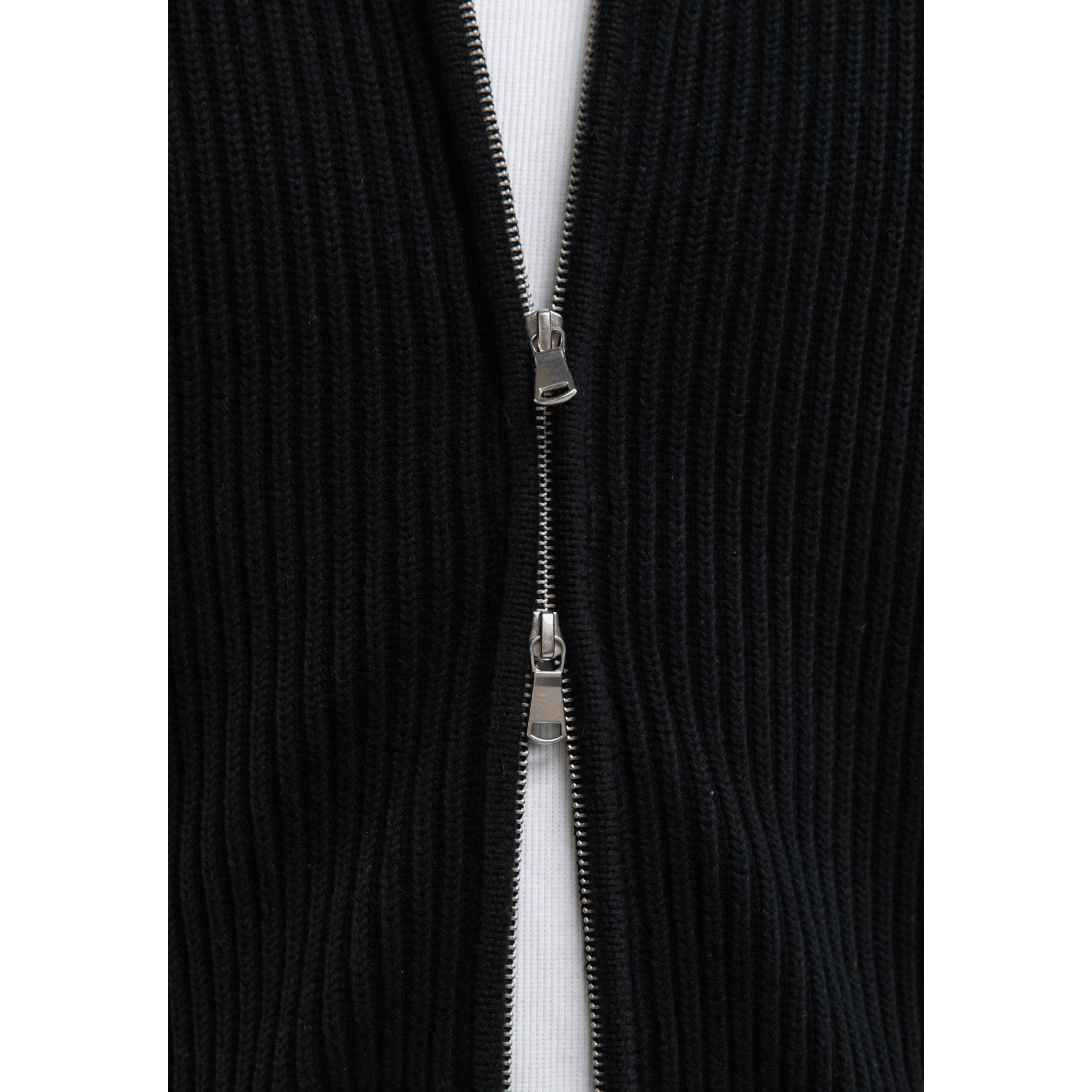 Reternity L’ATELIER LINE KNIT ZIPPER BLACK - CRETL13705 - Coziness