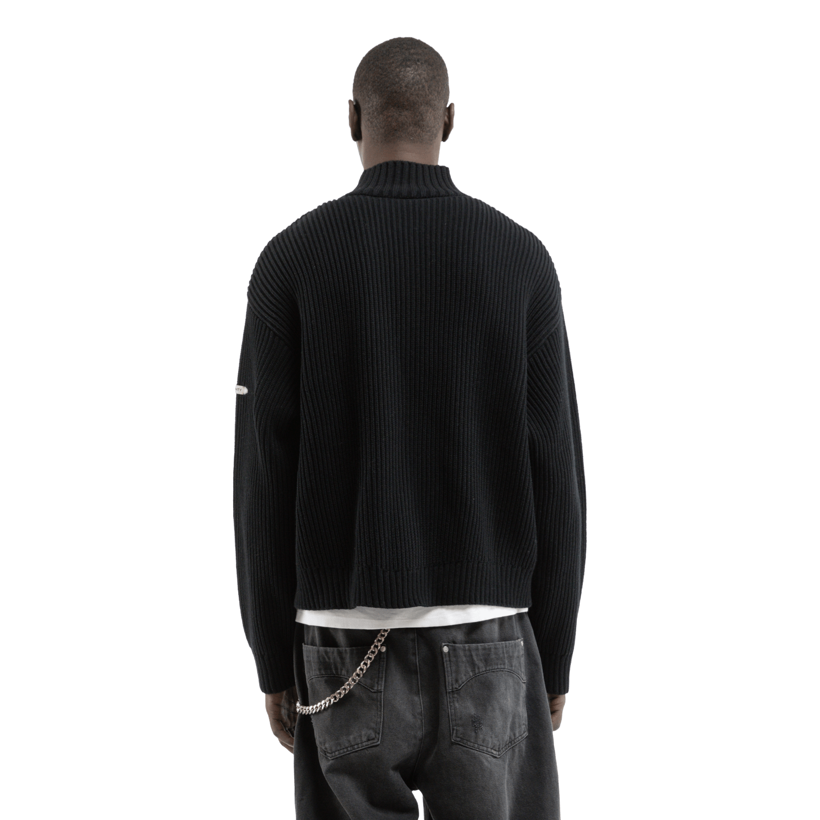 Reternity L’ATELIER LINE KNIT ZIPPER BLACK - CRETL13705 - Coziness