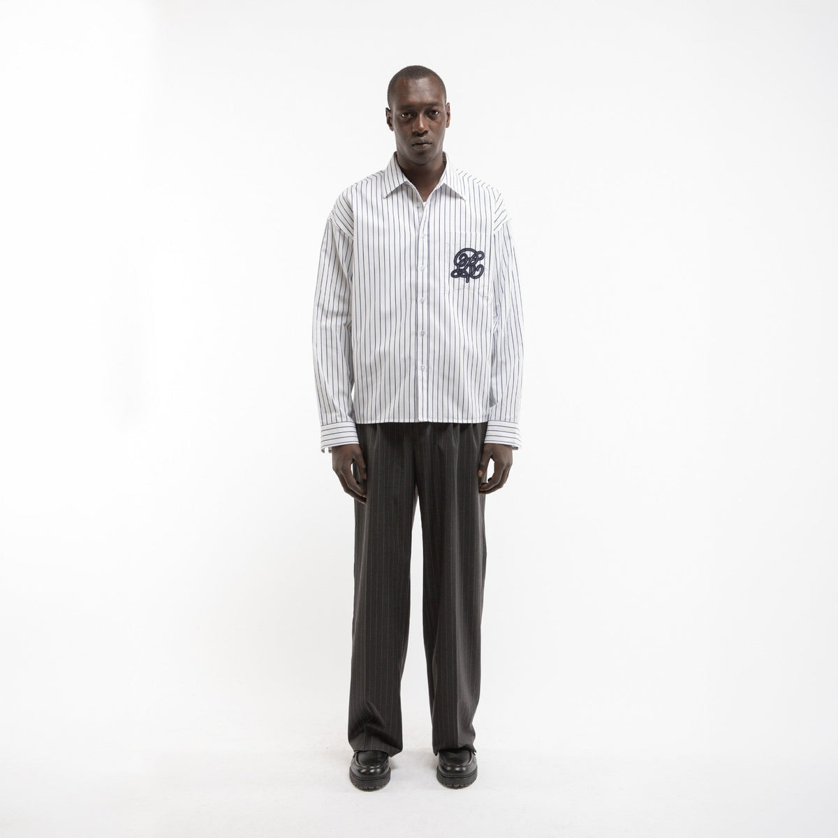 Reternity LE RAYÉE SHIRT WHITE NAVY - CRETL14505 - Coziness