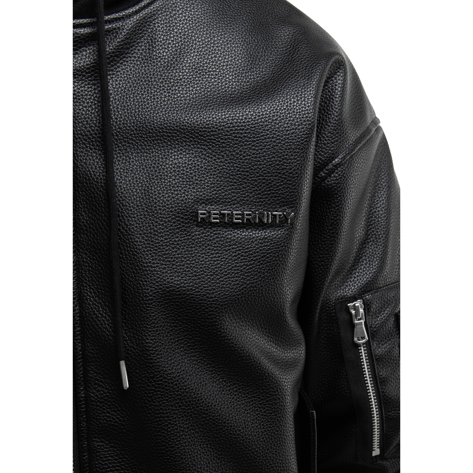 Reternity MÉTROPOLITAIN BOMBER BLACK LEATHER - CRETM13697 - Coziness