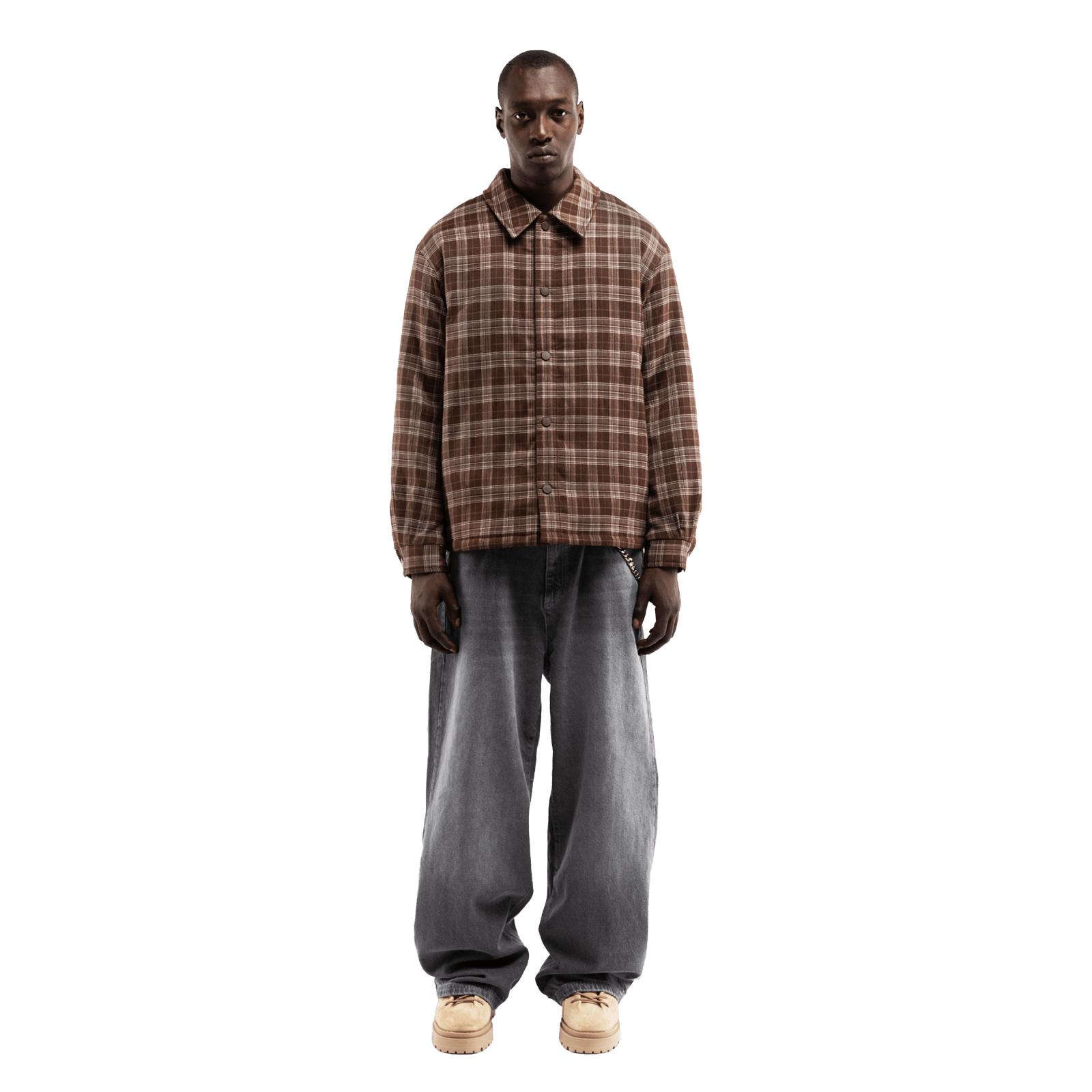 Reternity RETERNITY PADDED FLANNEL BROWN - CRETR13709 - Coziness