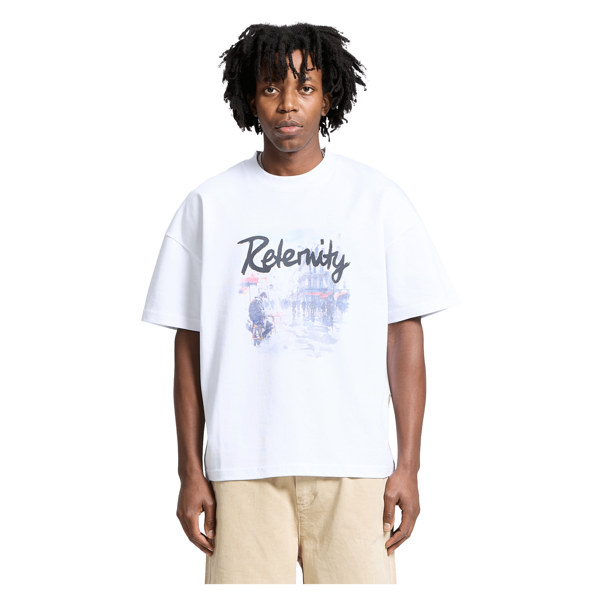 Reternity Rue De Paris T-Shirt Weiß - CRETR6795 - Coziness