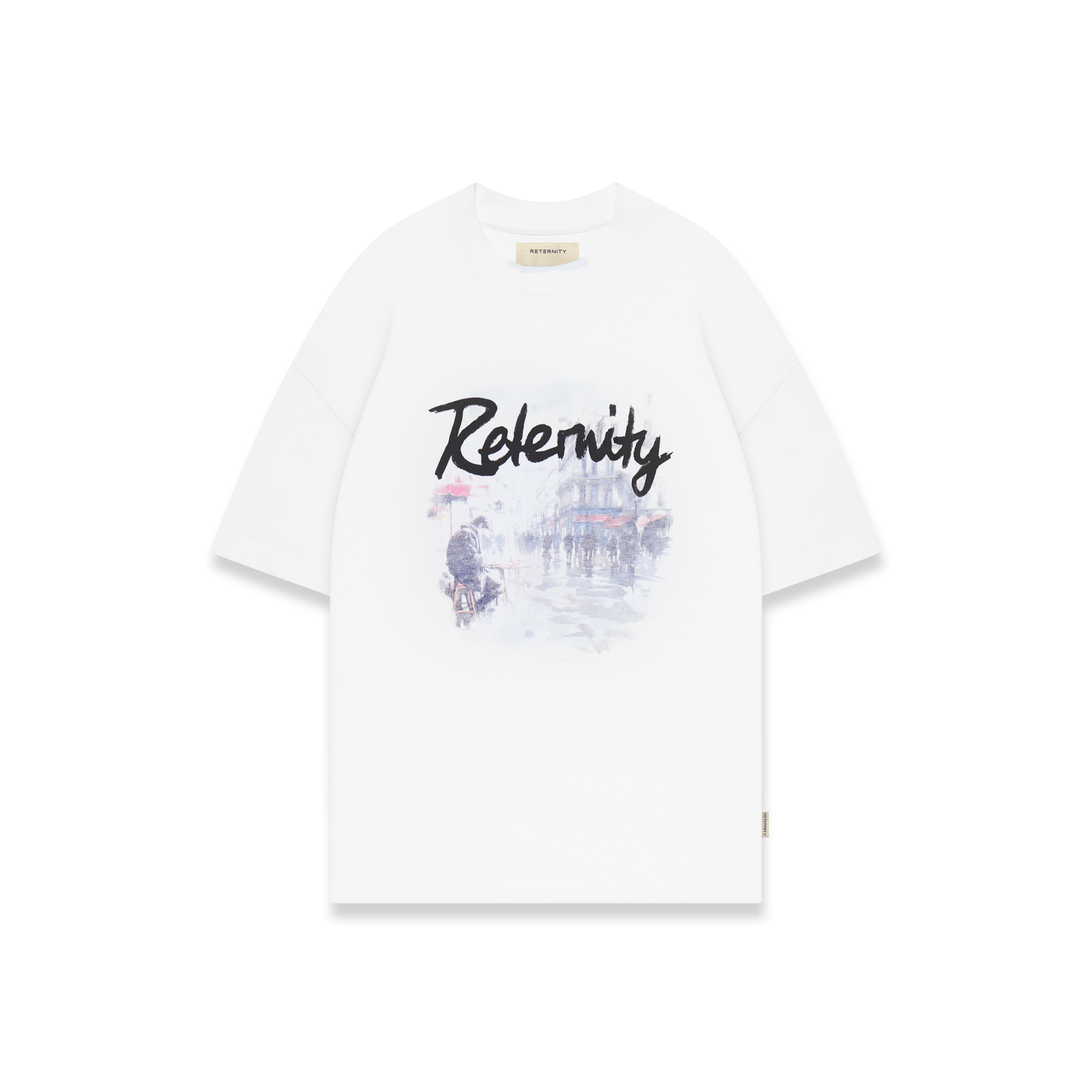 Reternity Rue De Paris T-Shirt Weiß - CRETR6795 - Coziness