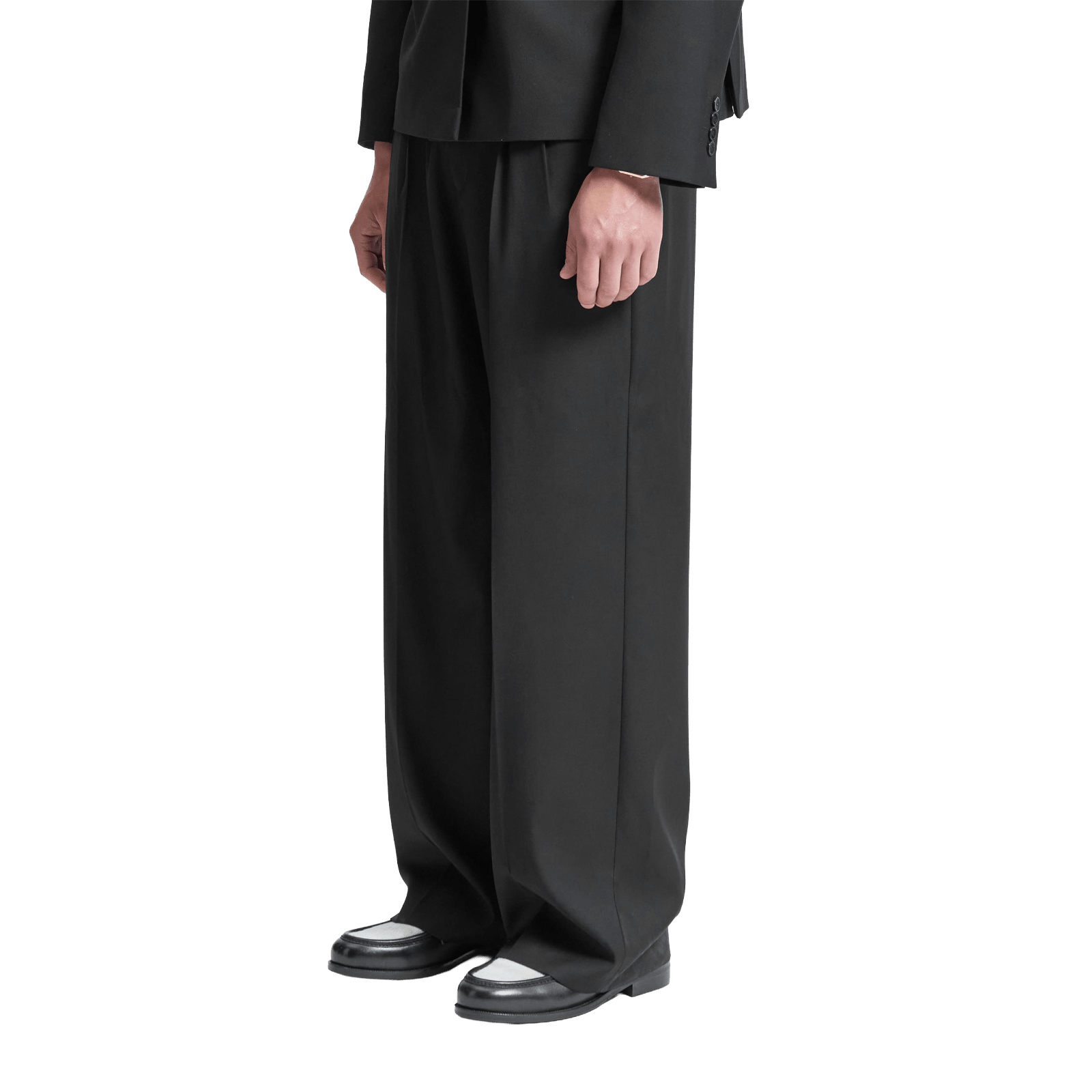 Reternity TAILORED BAGGY PANTS BLACK - CRETT13730 - Coziness
